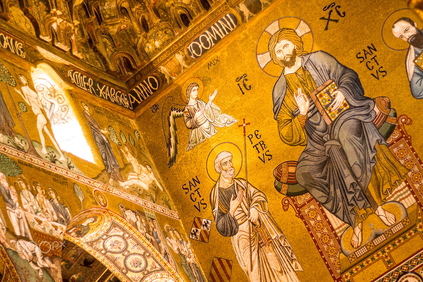 Canon EOS 7D + Canon EF 50mm f/1.8 sample photo. Golden mosaic in la martorana church, palermo, italy photography