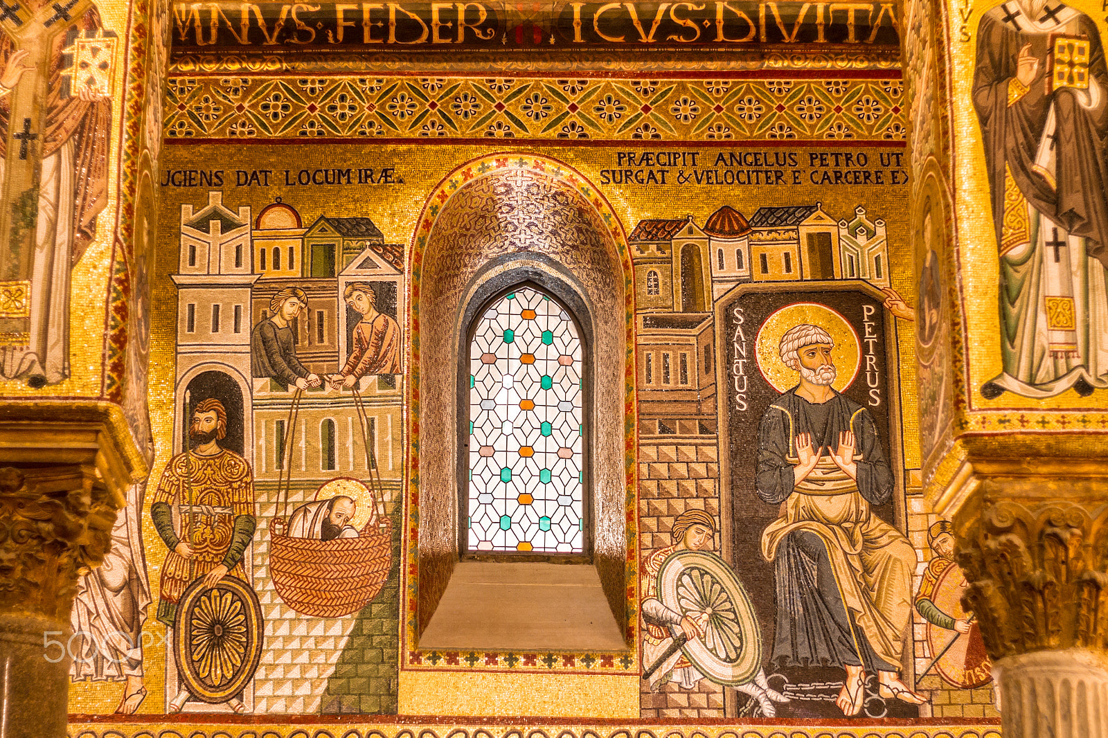 Canon EOS 7D + Canon EF 50mm f/1.8 sample photo. Golden mosaic in la martorana church, palermo, italy photography