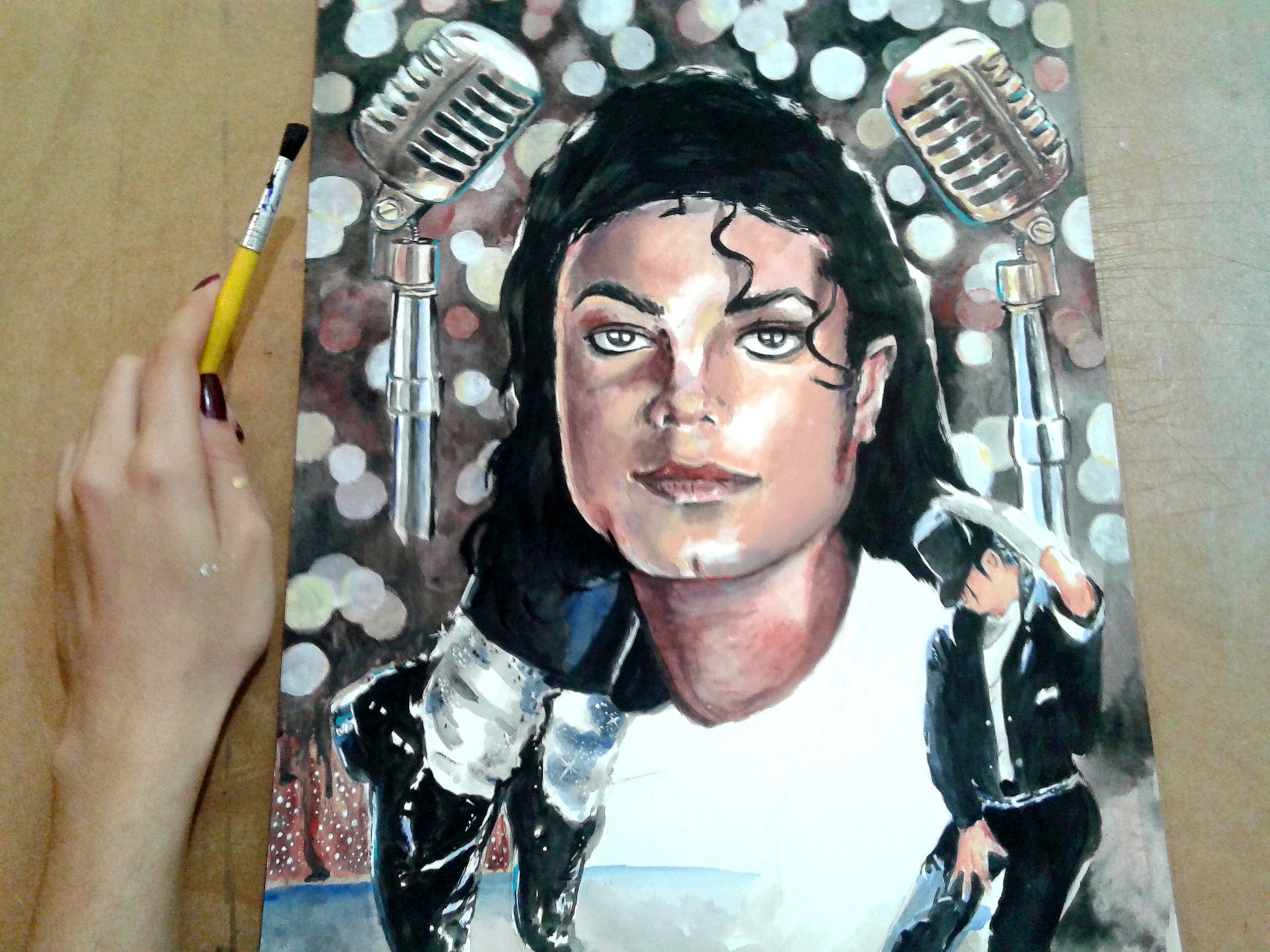 Samsung Galaxy Core Plus sample photo. Process michael jackson - acrylic photography
