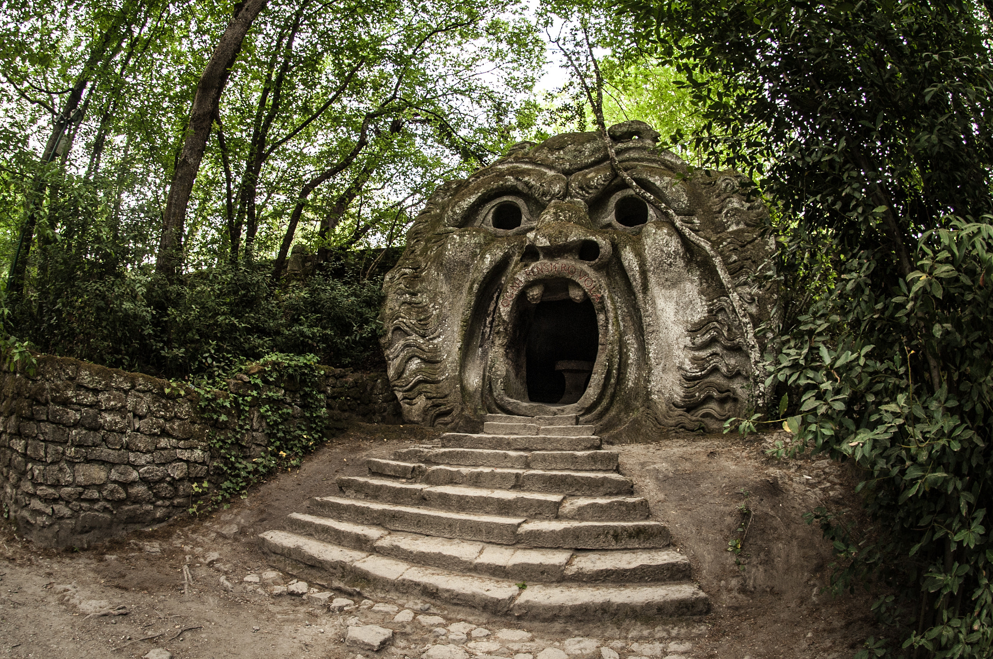 Nikon AF DX Fisheye-Nikkor 10.5mm F2.8G ED sample photo. Bomarzo monster photography