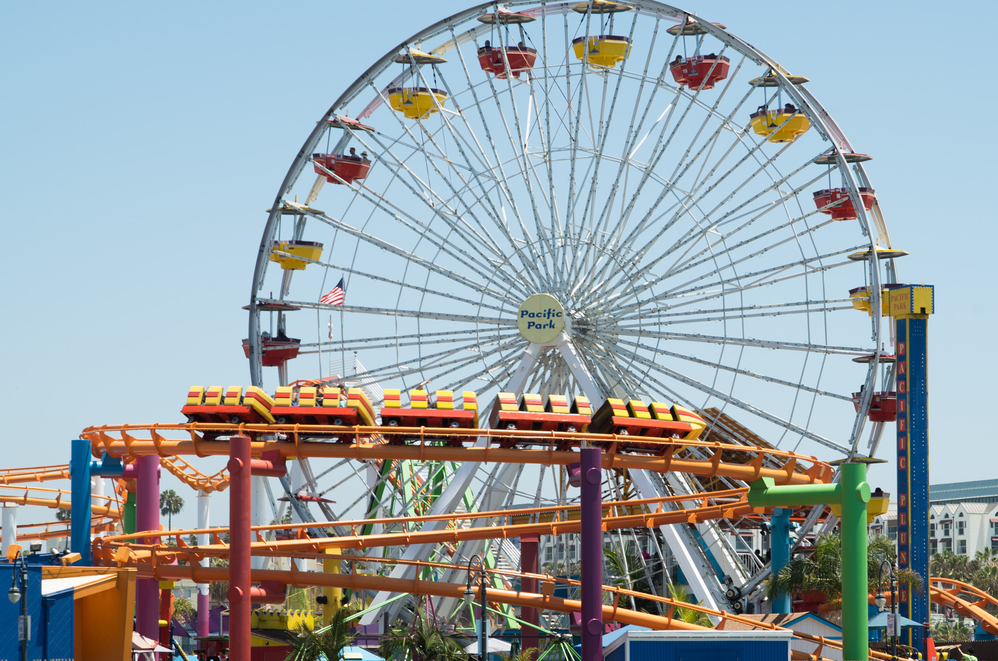 Pentax K-50 + Tamron AF 28-75mm F2.8 XR Di LD Aspherical (IF) sample photo. Santa monica pier photography