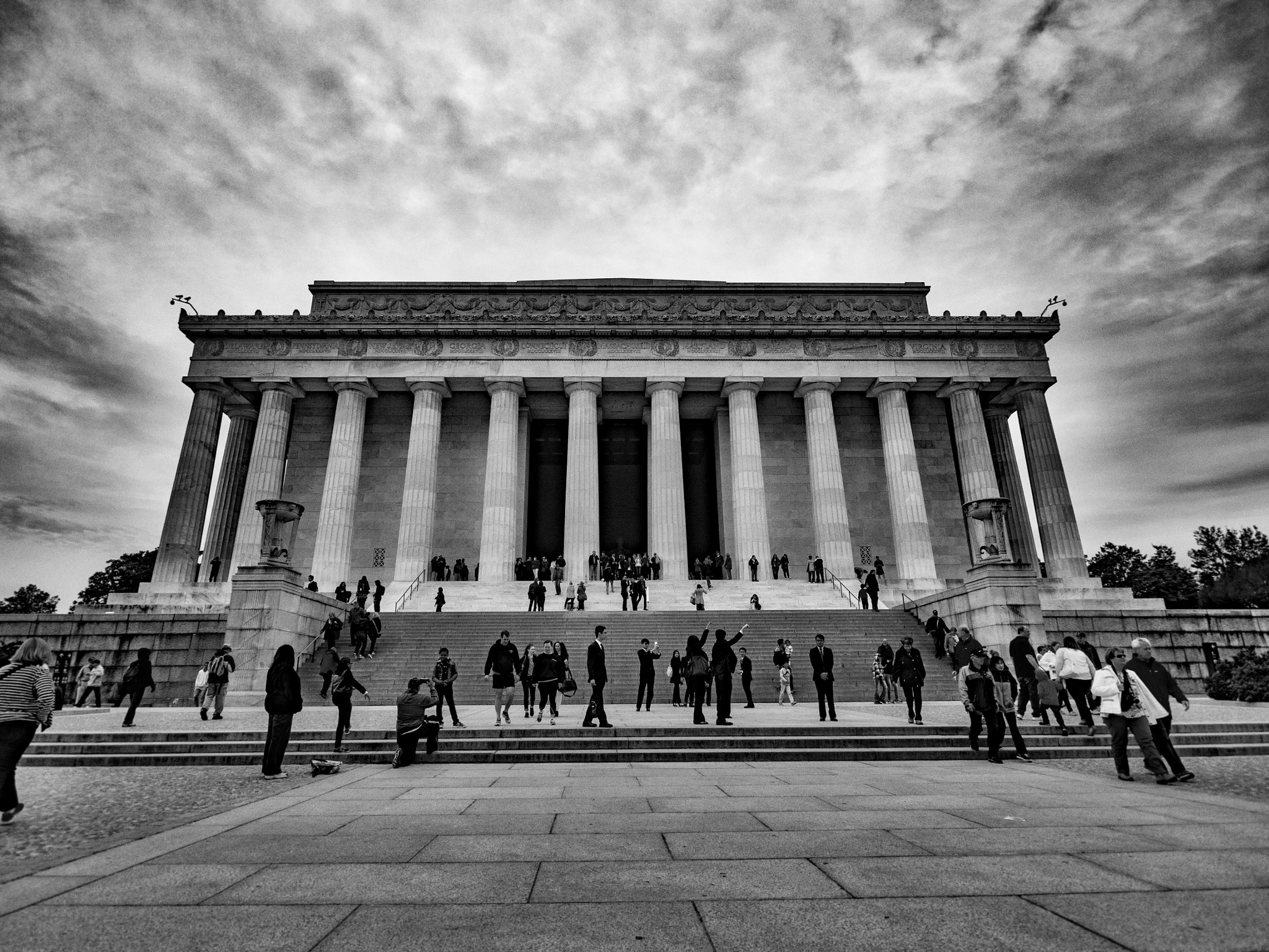 Olympus PEN E-P5 + OLYMPUS M.9-18mm F4.0-5.6 sample photo. Lincoln memorial photography