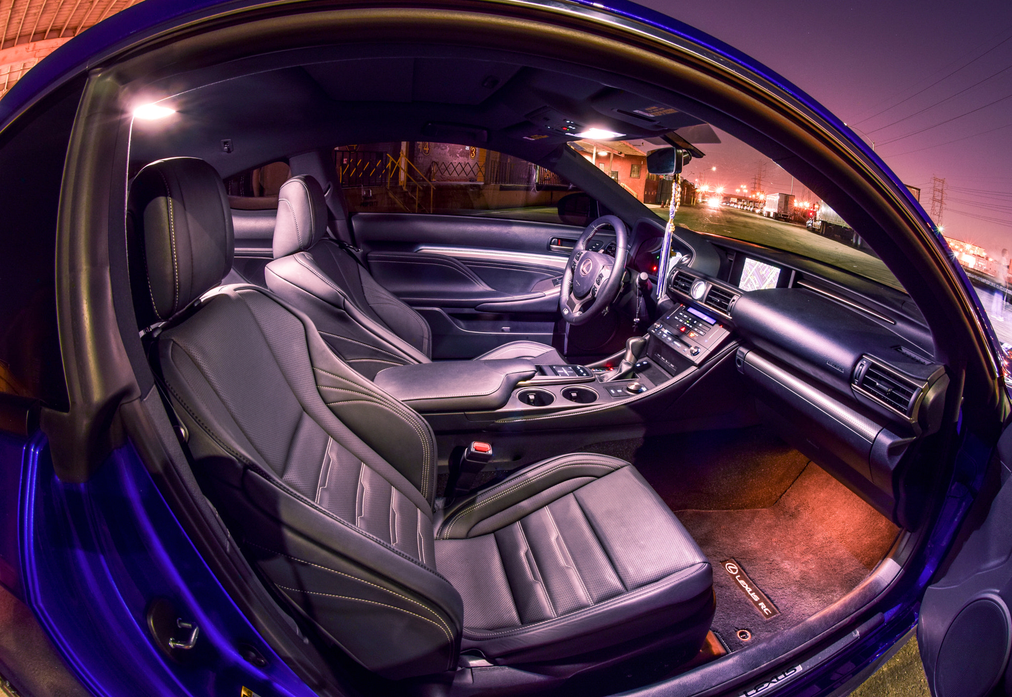 Nikon AF DX Fisheye-Nikkor 10.5mm F2.8G ED sample photo. Lexus rc 200t f sport interior. photography