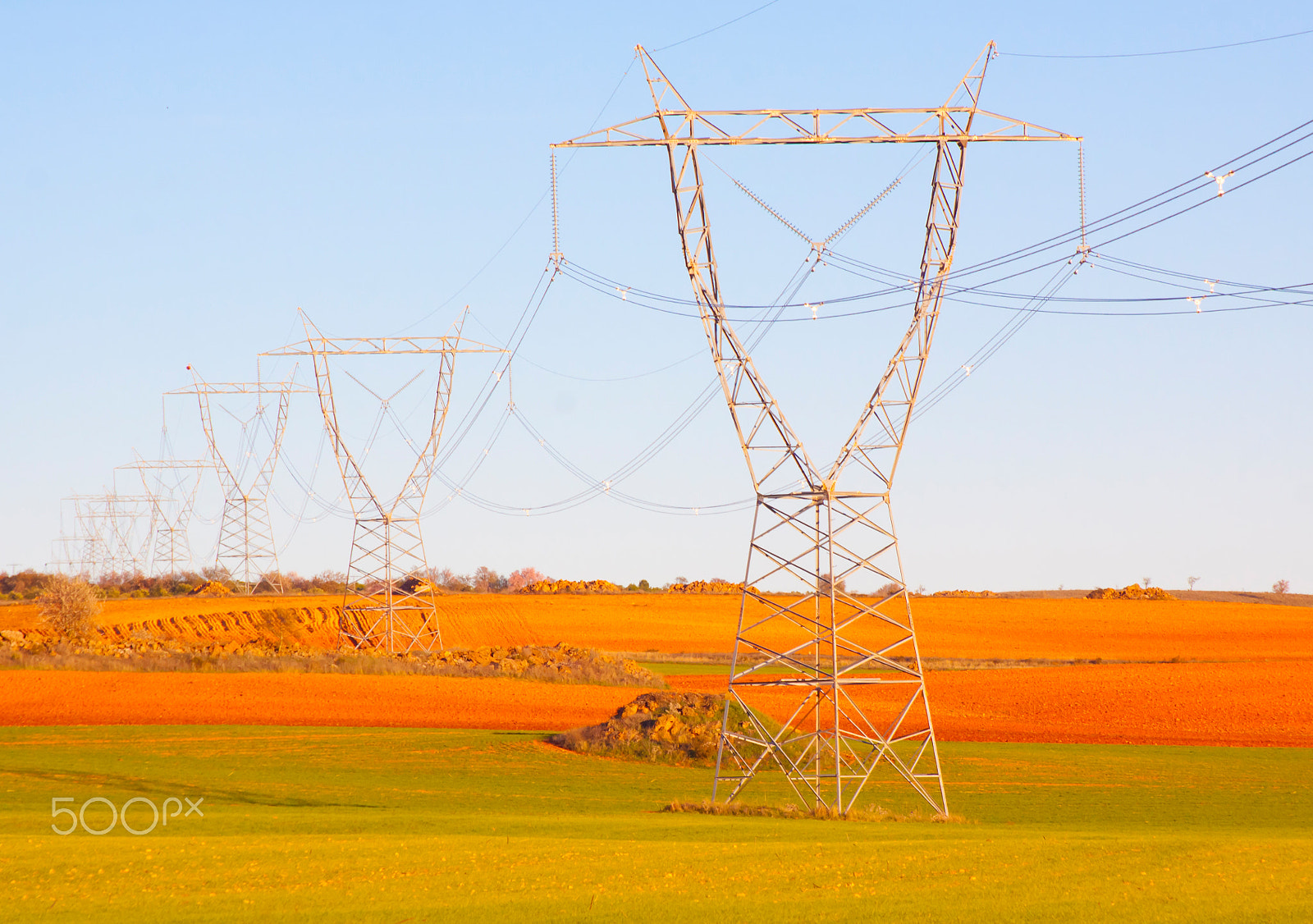 Canon EF 70-210mm f/3.5-4.5 USM sample photo. High voltage lines. photography