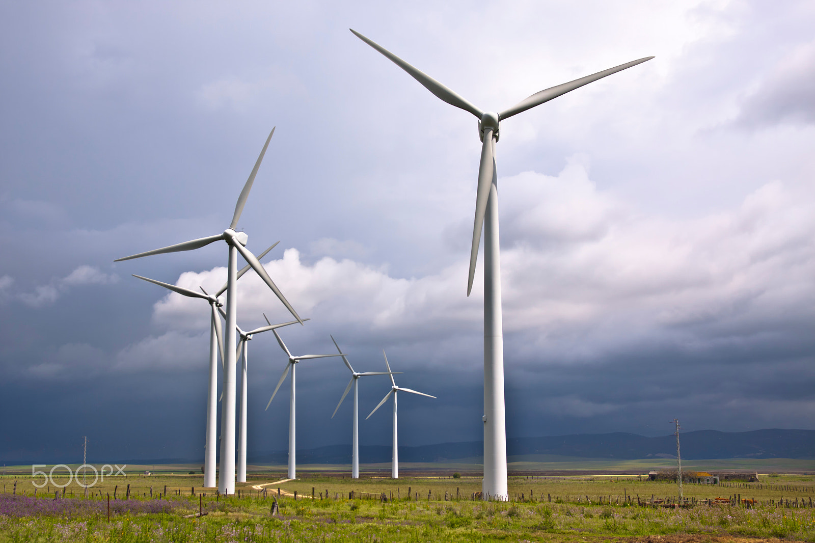 Canon EOS 50D + Sigma 18-50mm f/2.8 Macro sample photo. Wind turbines photography