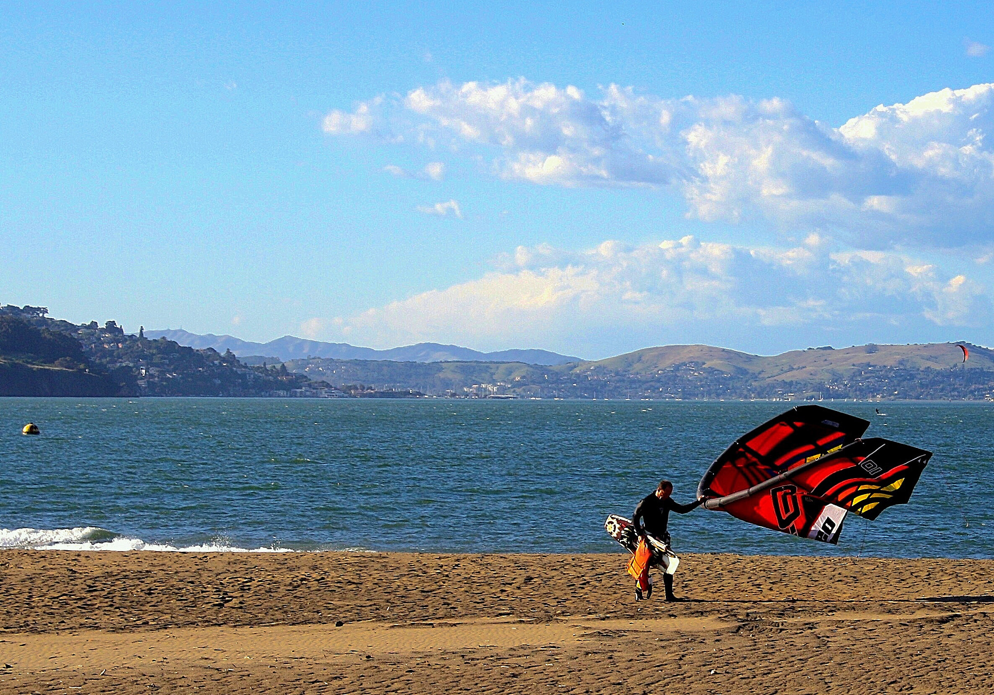Canon EF-S 18-55mm F3.5-5.6 IS sample photo. High wind on the bay photography