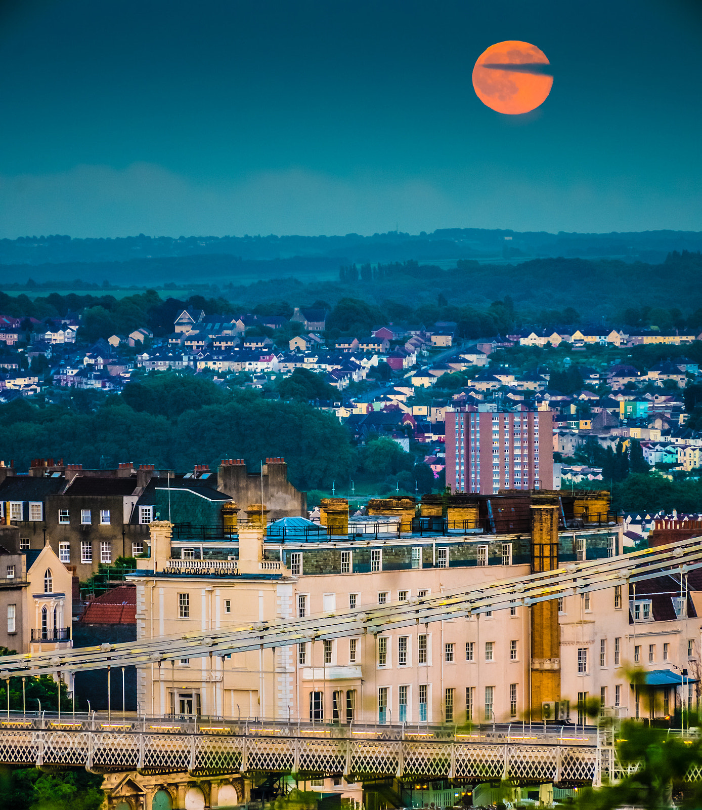 Panasonic Lumix DMC-GX7 sample photo. Strawberry moonrise photography