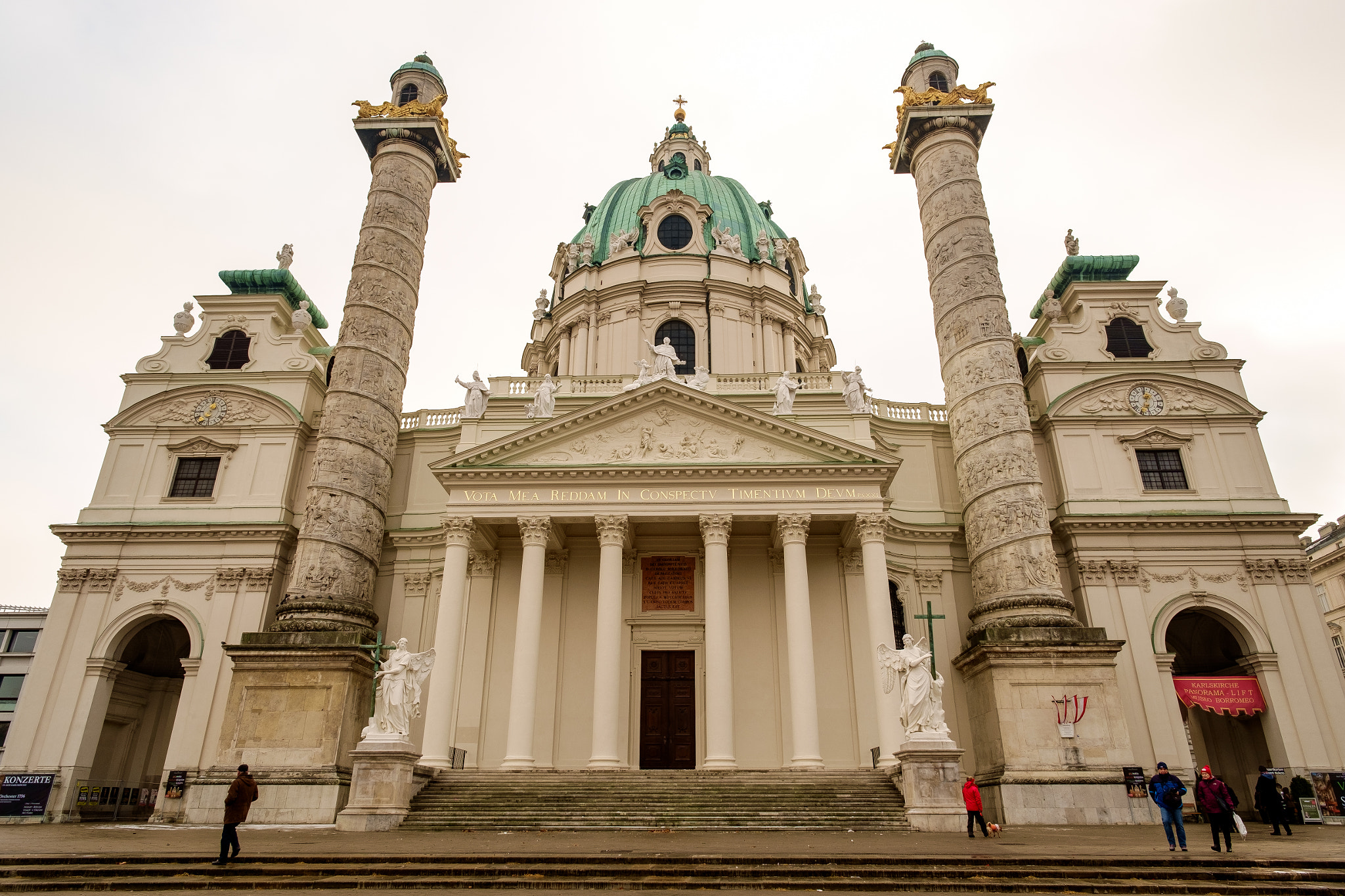 Fujifilm X-E1 + Fujifilm XF 14mm F2.8 R sample photo. Karlskirche photography