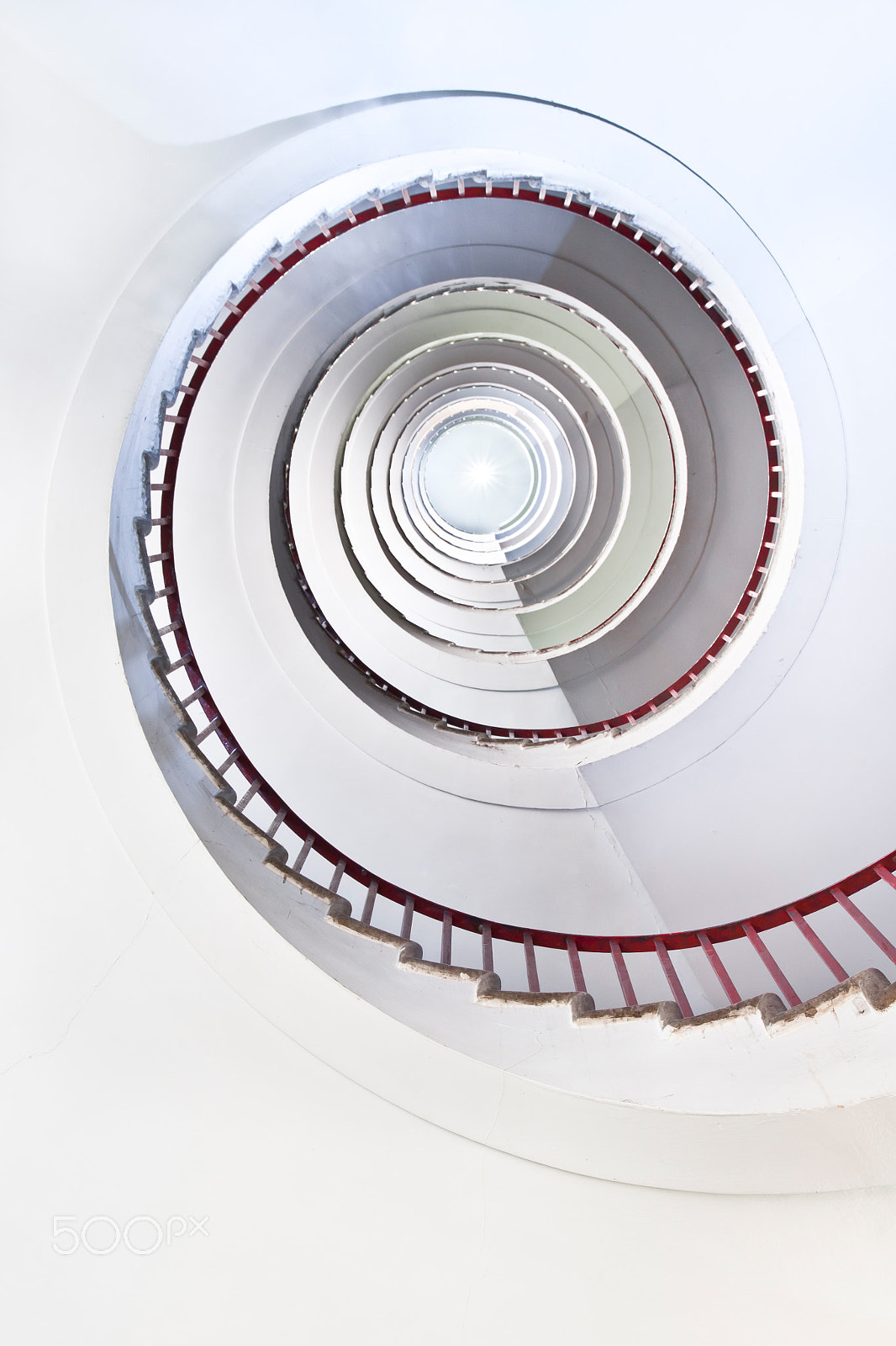 Canon EOS 50D + Sigma 18-50mm f/2.8 Macro sample photo. White spiral staircase. photography