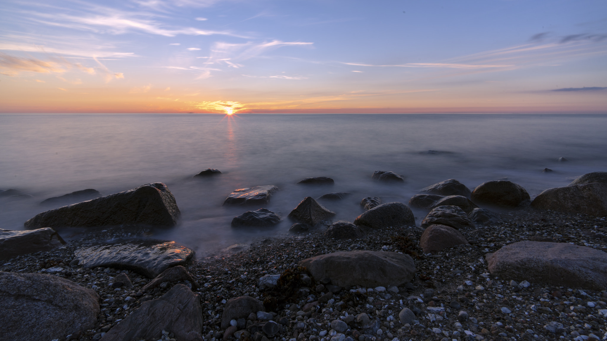 Sony a7 II sample photo. Sunset on island fehmarn ii photography