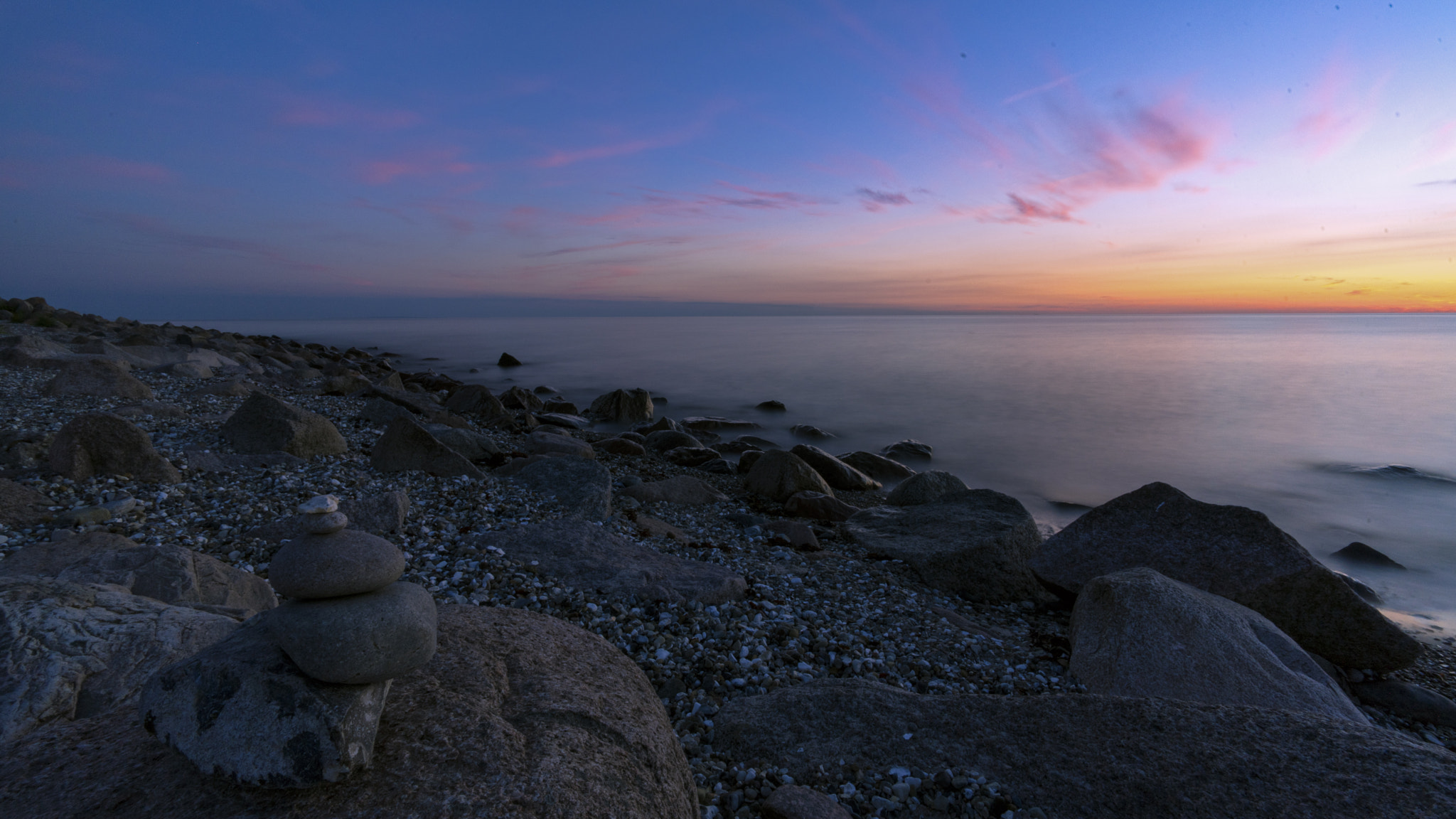 Sony a7 II sample photo. Sunset on island fehmarn iii photography