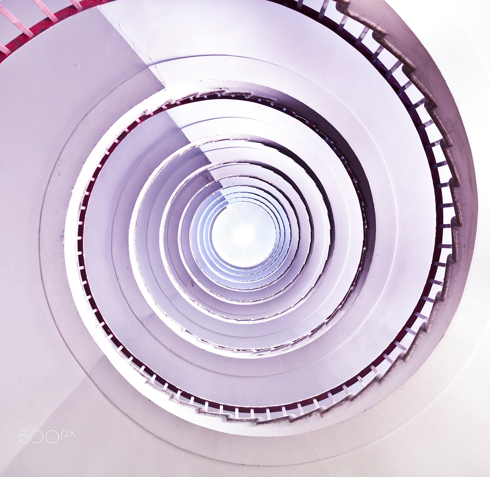 Canon EOS 50D + Sigma 18-50mm f/2.8 Macro sample photo. White spiral staircase. photography