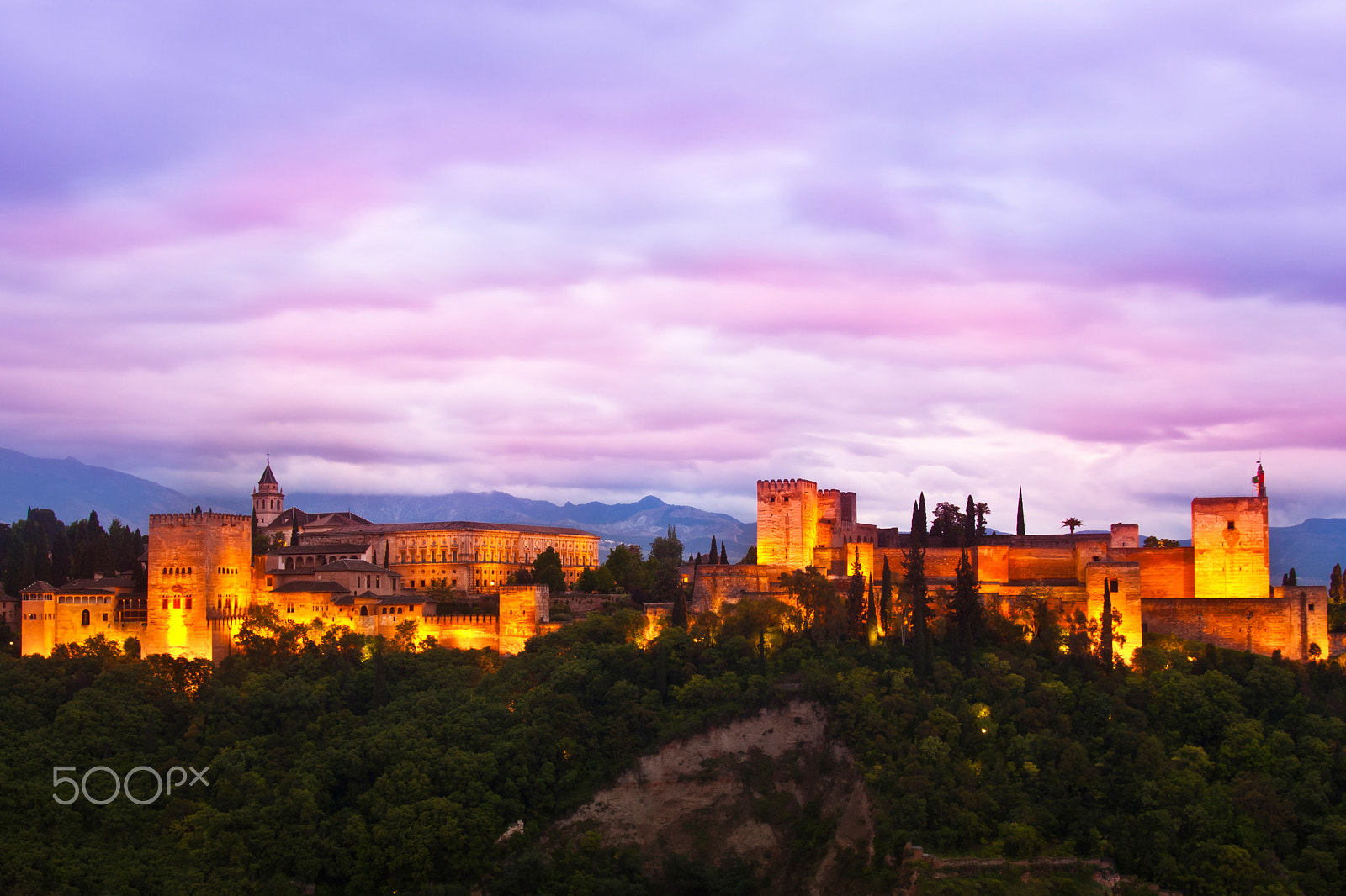 Canon EOS 50D + Sigma 18-50mm f/2.8 Macro sample photo. Panorama of alhambra, granada, spain photography