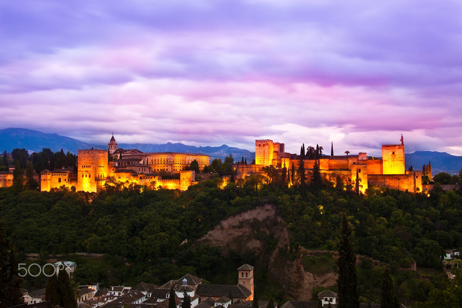 Canon EOS 50D + Sigma 18-50mm f/2.8 Macro sample photo. Panorama of alhambra, granada, spain photography