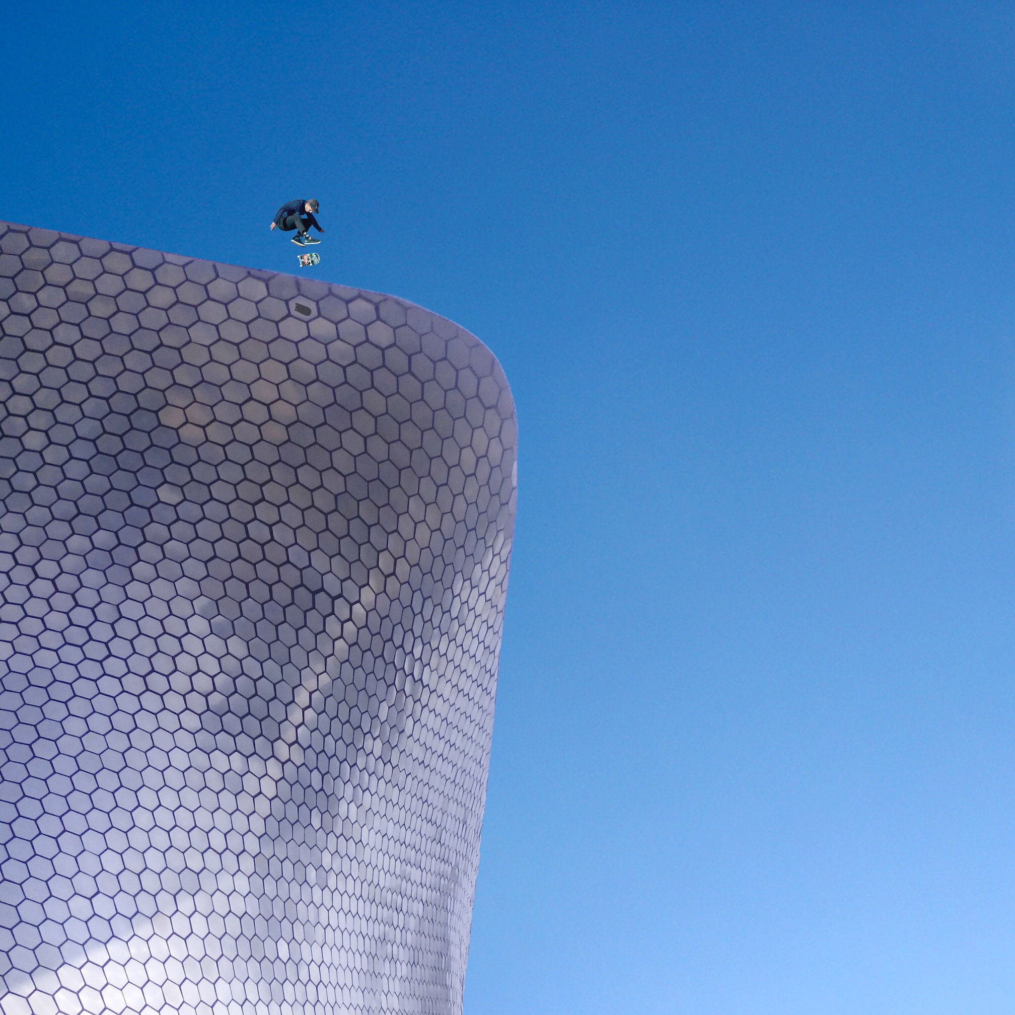 TCT ALCATEL ONE TOUCH 7041D sample photo. Airwalk on the soumaya museum • mexico city, mx photography