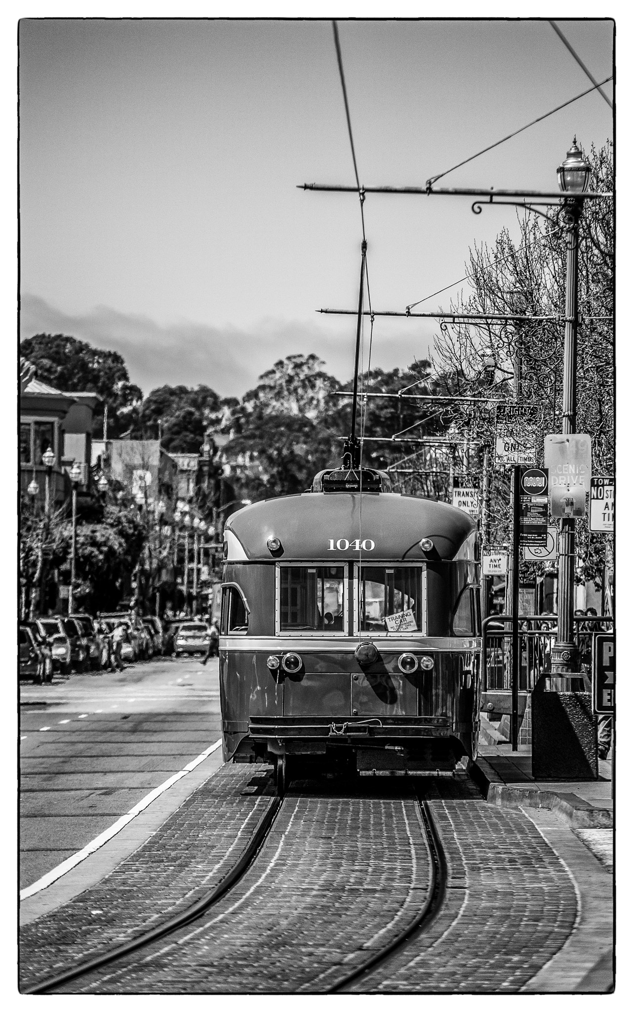 Nikon D300S + Sigma 50-150mm F2.8 EX APO DC HSM sample photo. San francisco tram photography