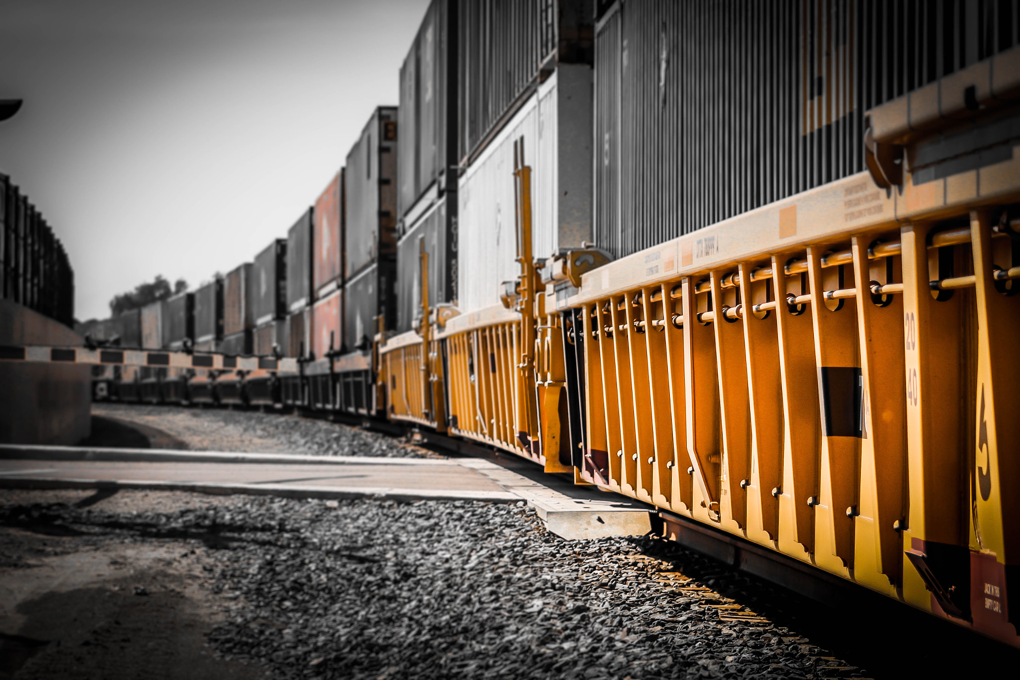 Canon EF 75-300mm f/4-5.6 USM sample photo. Precious cargo train photography