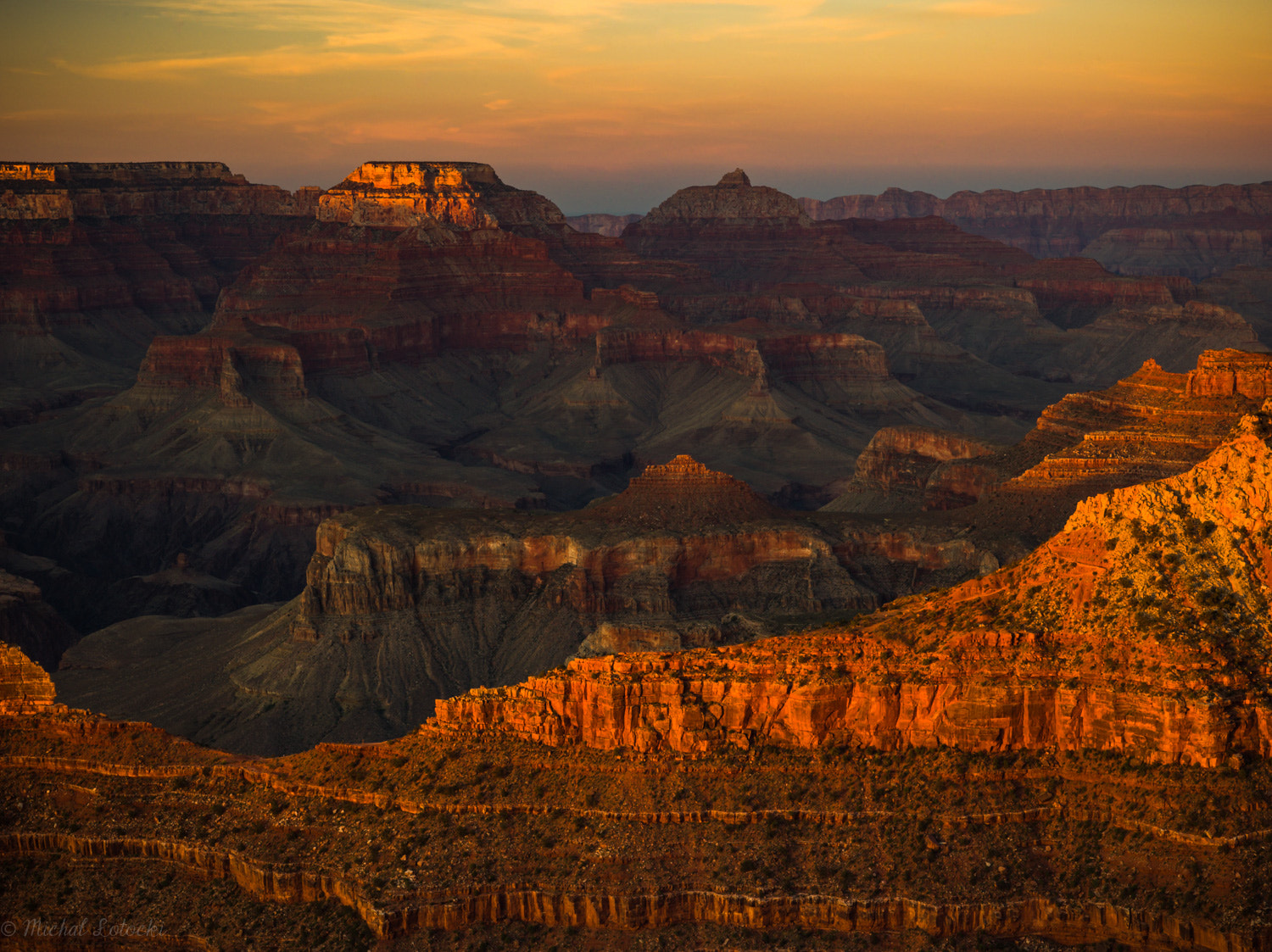 Mamiya LS 80mm f/2.8 D sample photo. Sunset in grand canyon photography