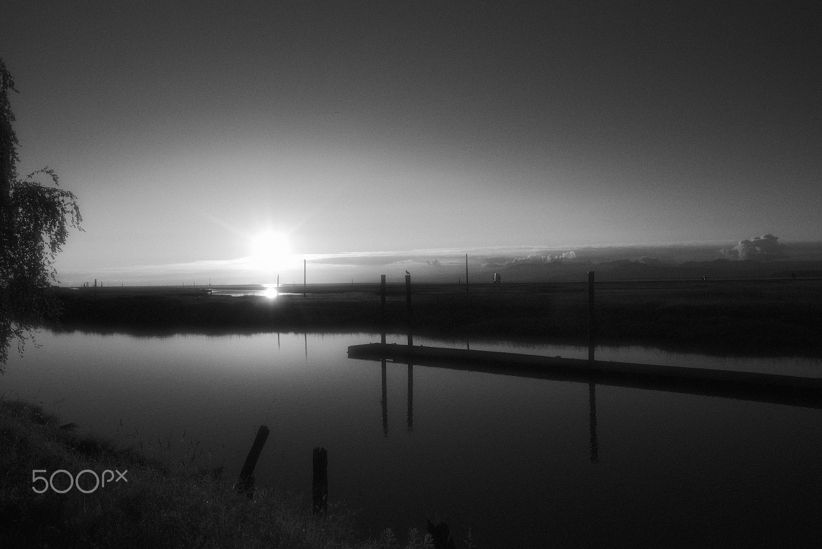 Sony SLT-A58 + 10-20mm F3.5 sample photo. Sunset over scotch pond. steveston, bc. photography