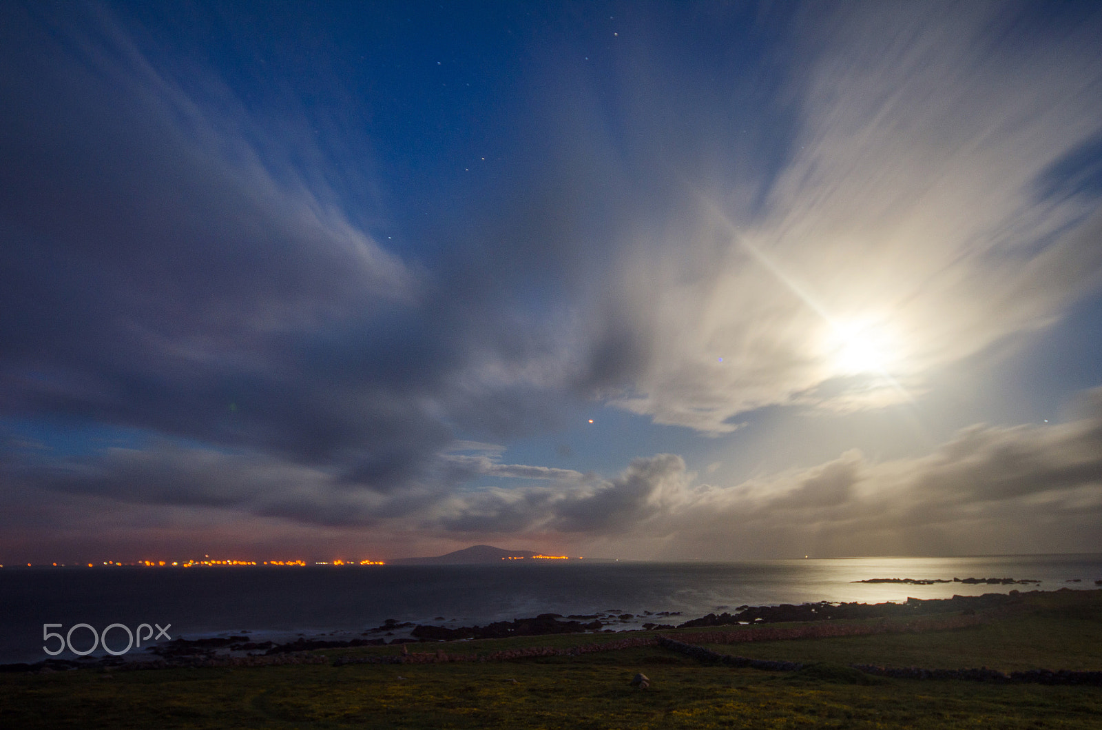 Nikon D7000 + Sigma 12-24mm F4.5-5.6 EX DG Aspherical HSM sample photo. Tory moon stars and clouds photography