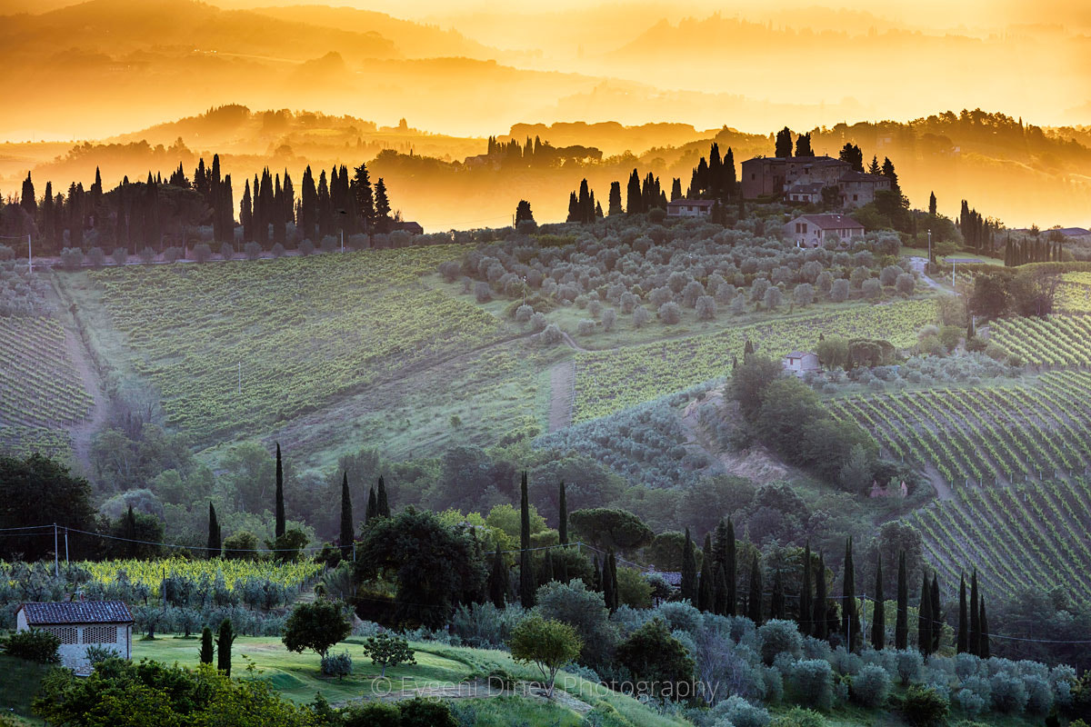 Canon EF 70-200mm F4L IS USM sample photo. Tuscany hills photography