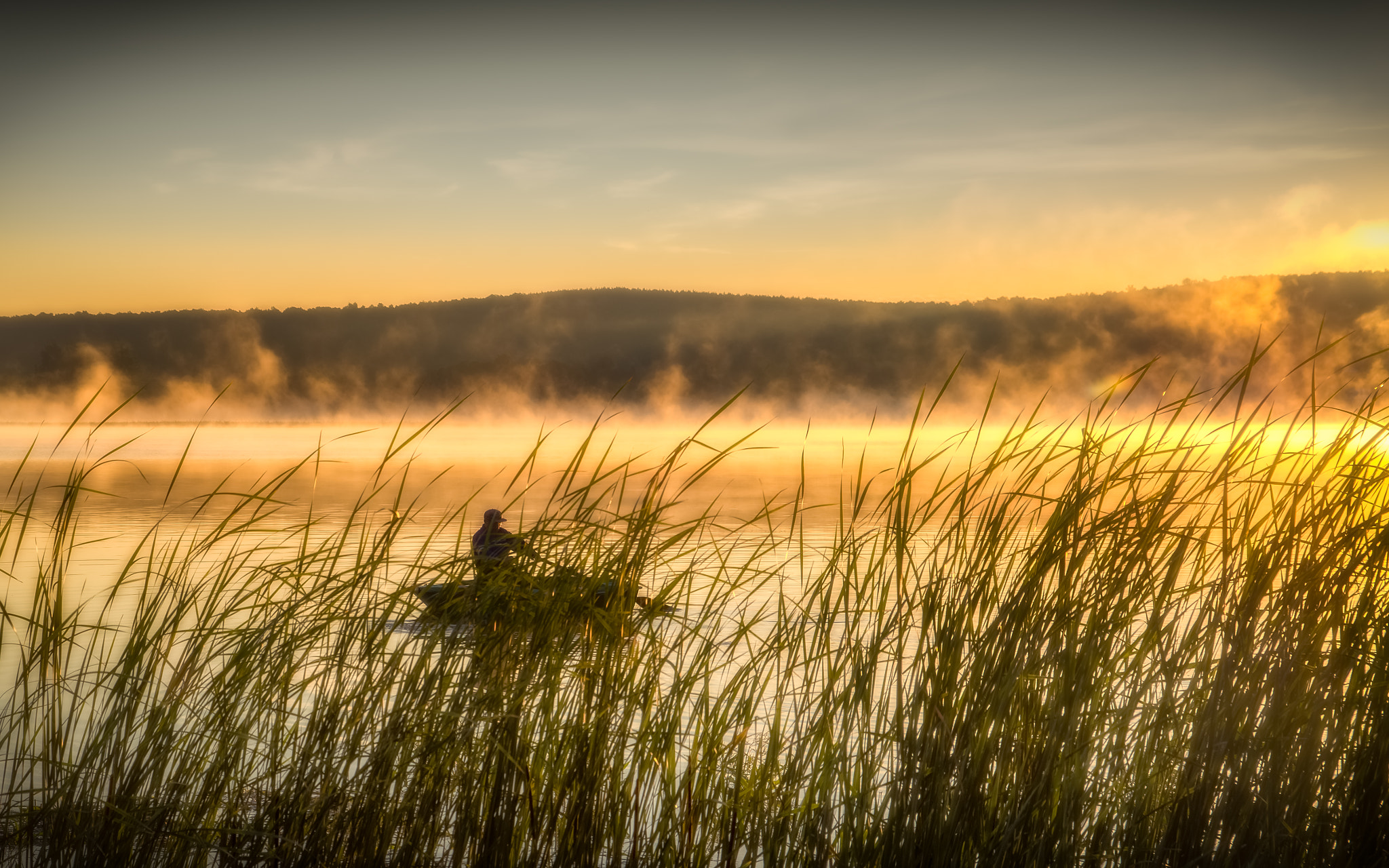 Nikon D600 + Sigma 24-70mm F2.8 EX DG Macro sample photo. On the burning lake photography