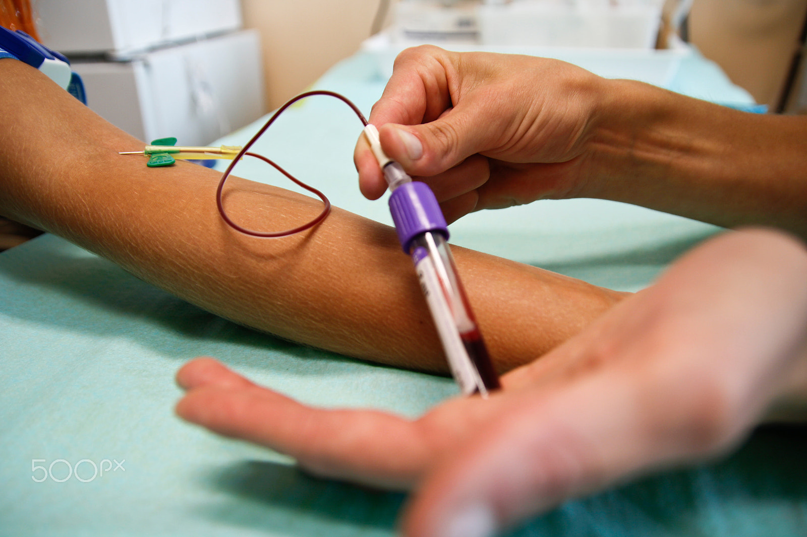 Canon EOS 50D + Sigma 18-50mm f/2.8 Macro sample photo. Blood collecting photography