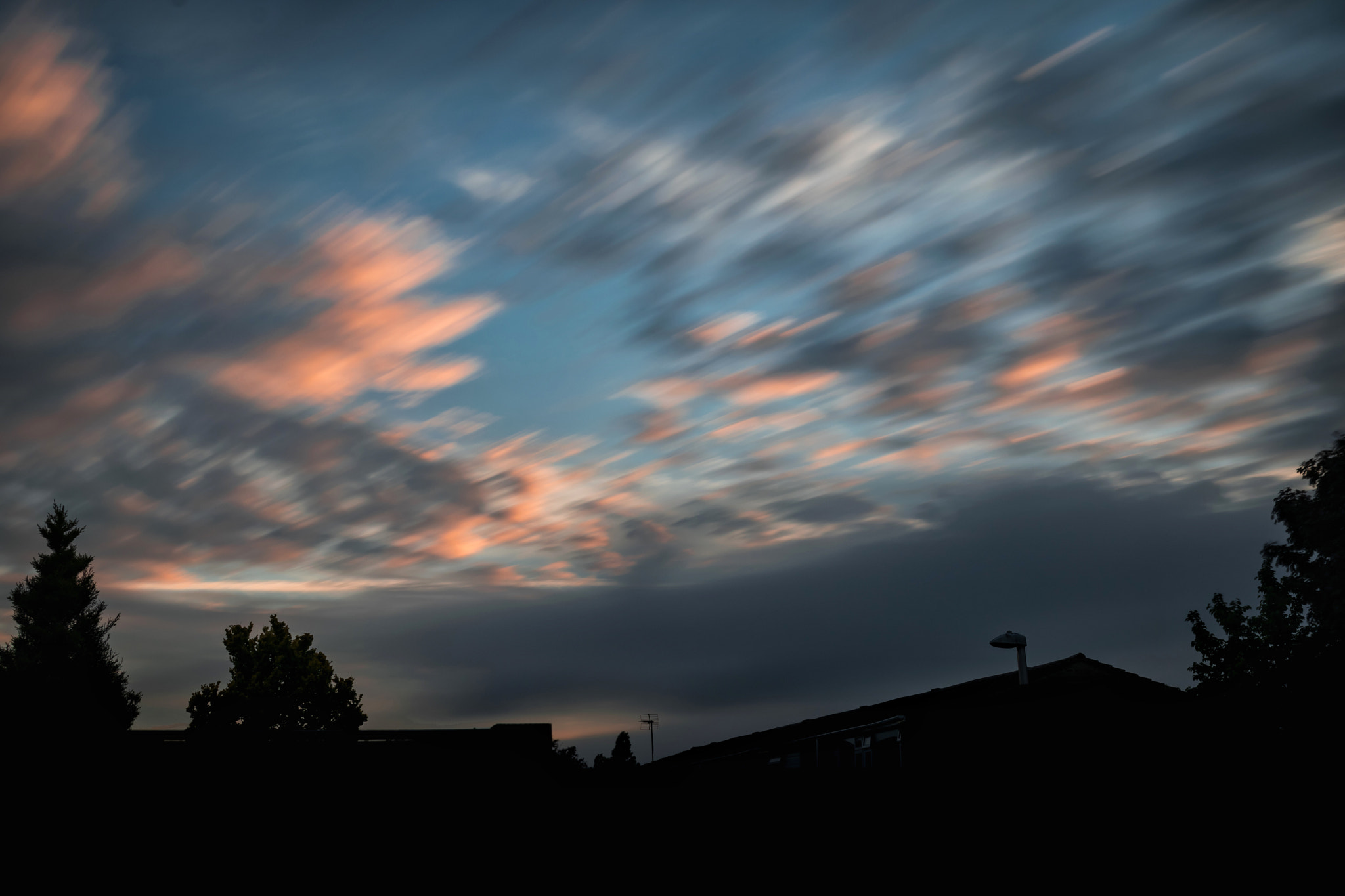 Nikon D3300 + Sigma 35mm F1.4 DG HSM Art sample photo. Long exposure of fast moving clouds photography