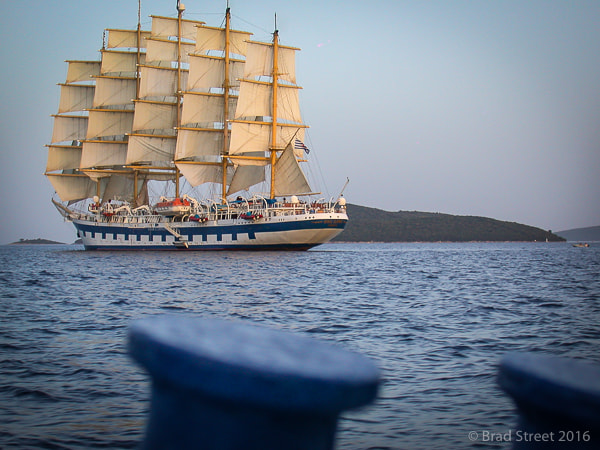 Nikon E995 sample photo. Royal clipper sailing the mediterranean photography