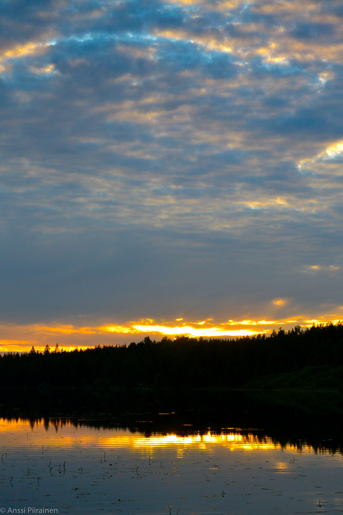 Nikon 1 V2 sample photo. Midsummer sunset strikes back photography