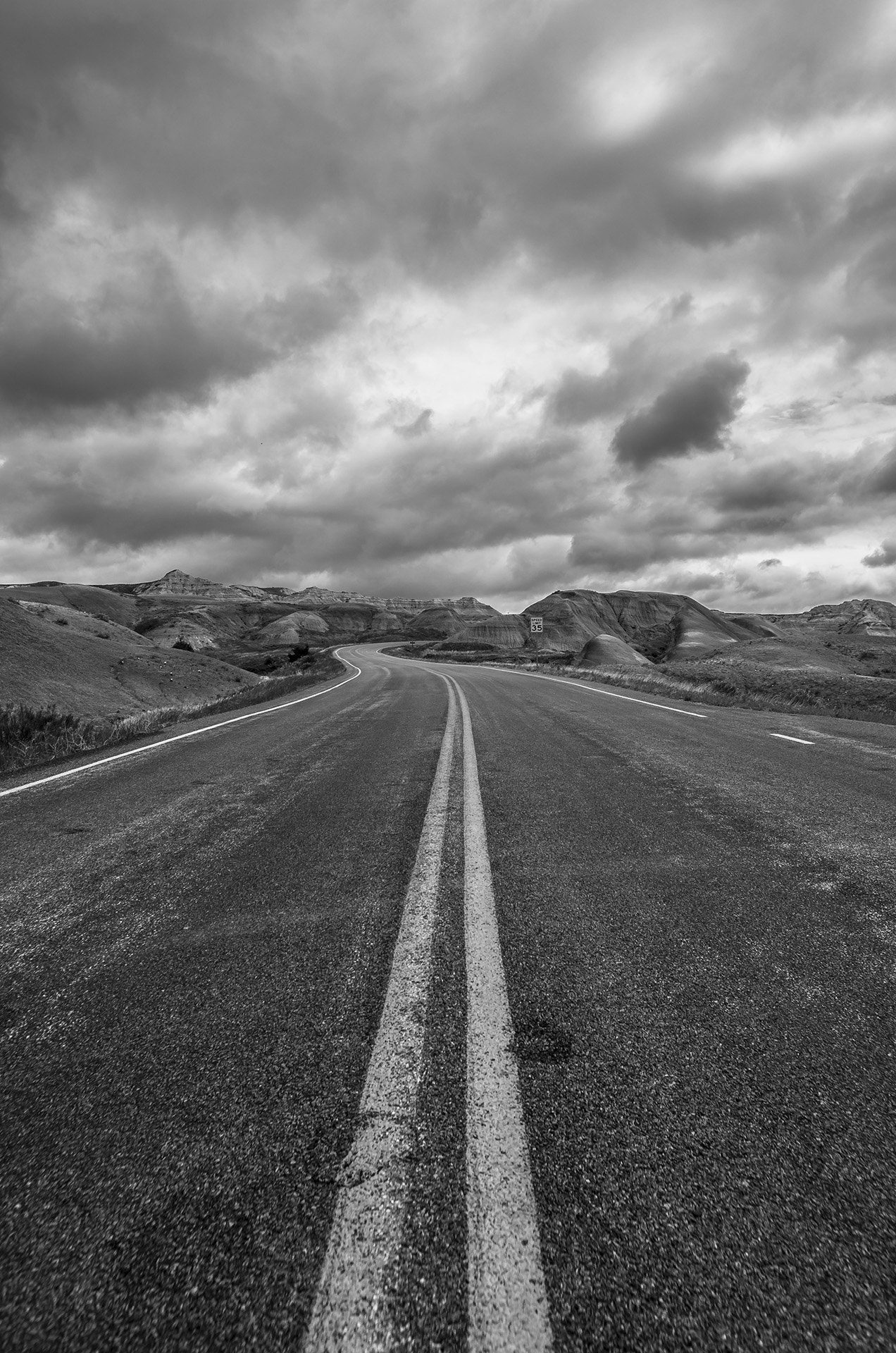 Pentax smc DA 15mm F4 ED AL Limited sample photo. Road to dillon pass b&w photography