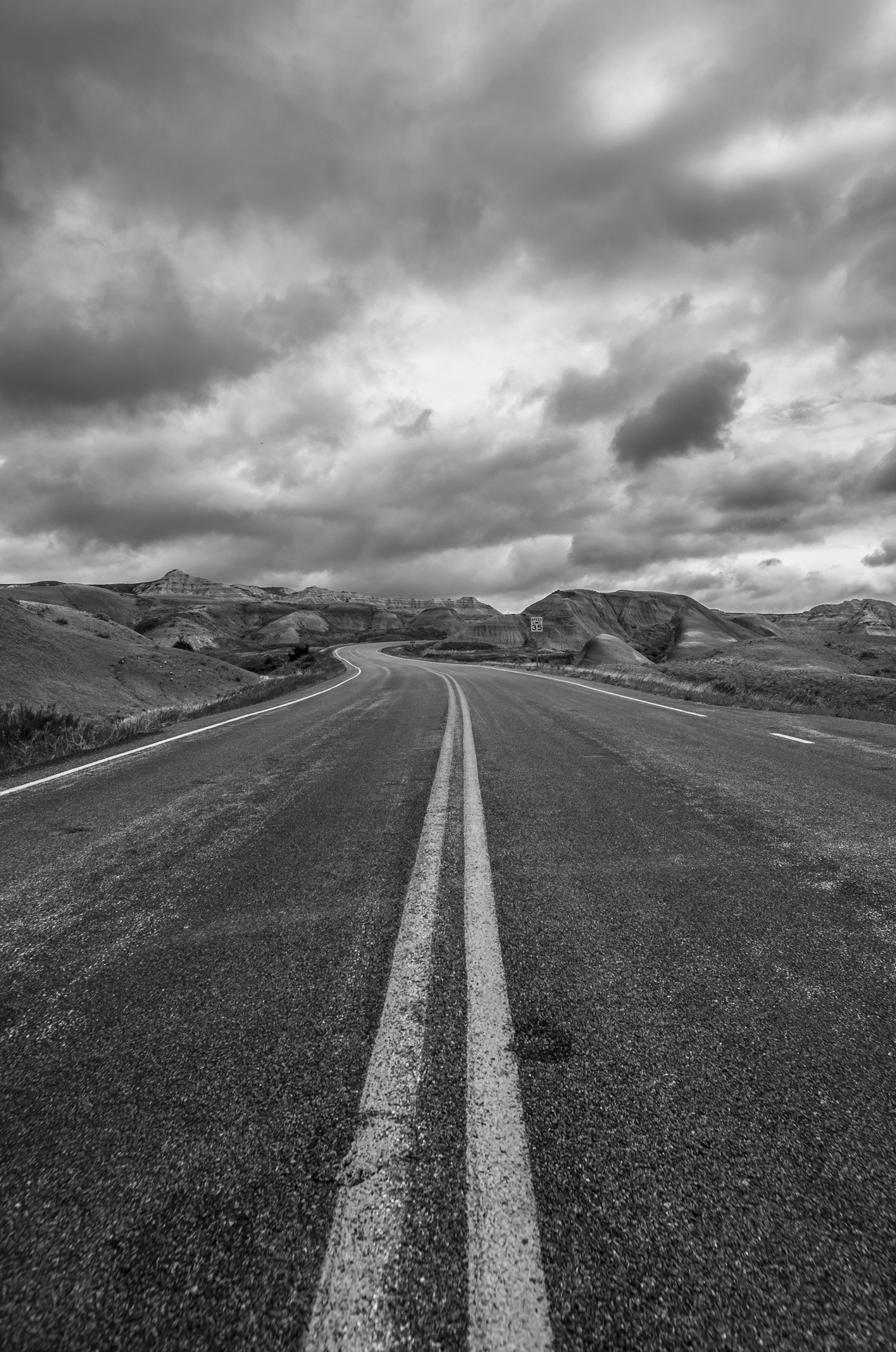 Pentax K-5 IIs + Pentax smc DA 15mm F4 ED AL Limited sample photo. Road to dillon pass b&w photography