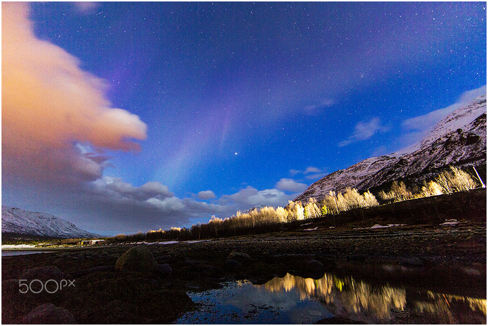 Canon EF 14mm F2.8L II USM sample photo. Aurora on a cloudy day photography