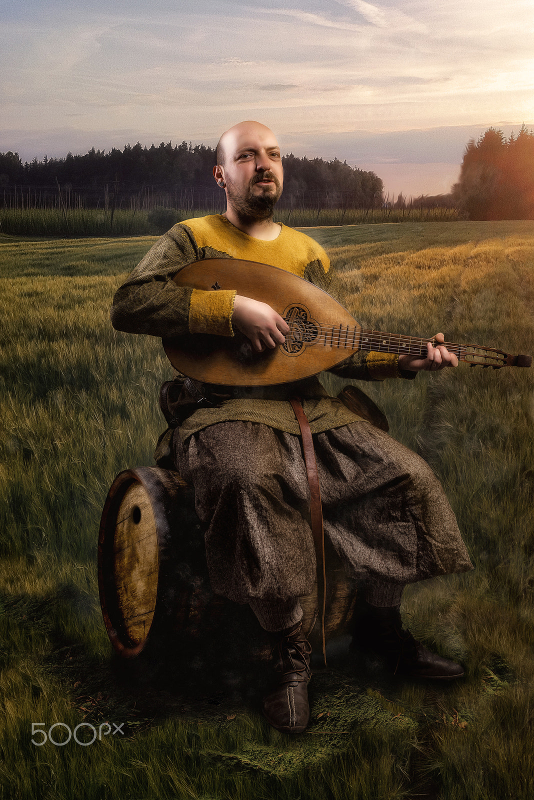 Tamron 18-270mm F3.5-6.3 Di II PZD sample photo. Old singer in medieval field photography
