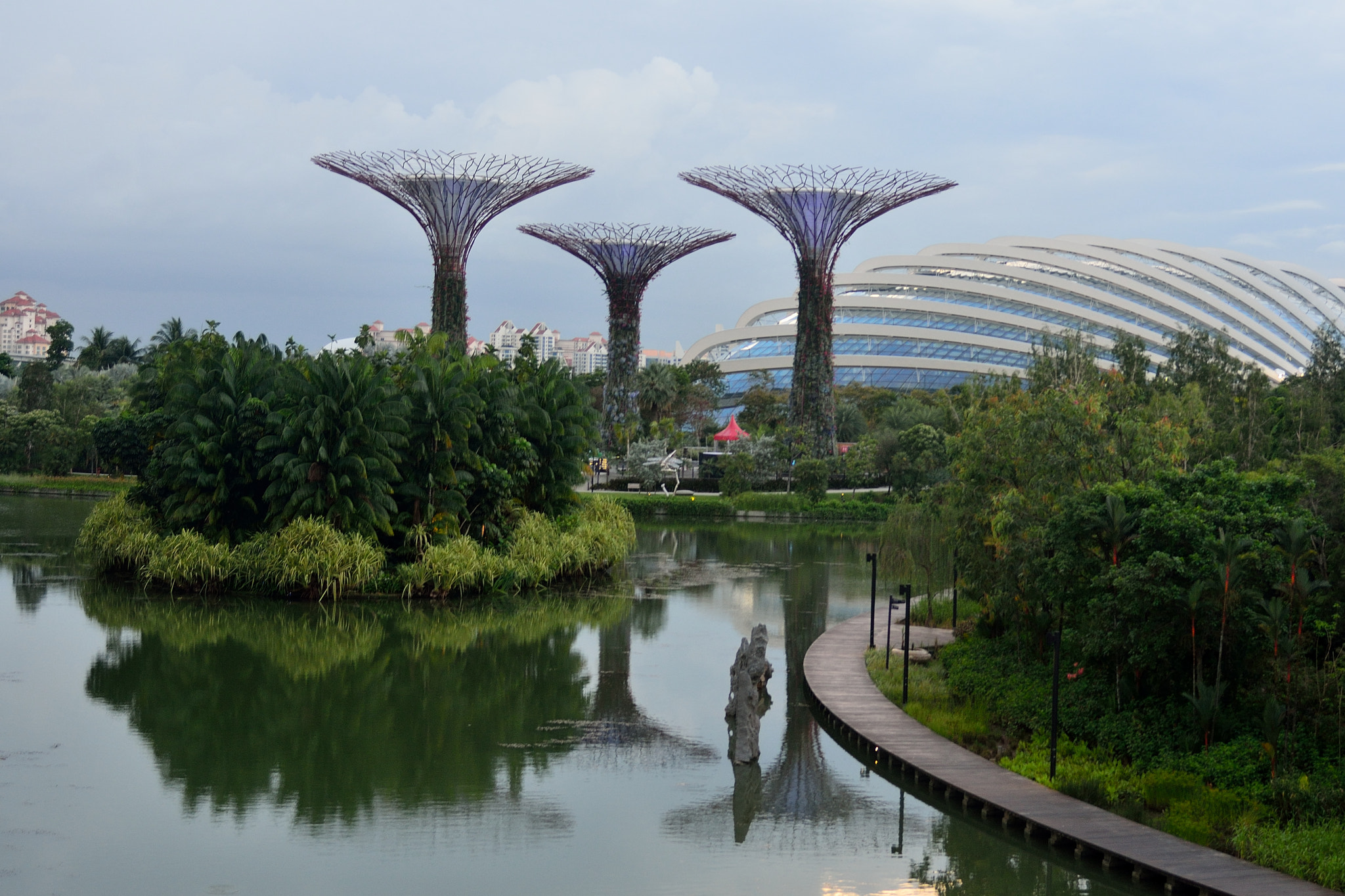AF Zoom-Nikkor 28-80mm f/3.5-5.6D sample photo. Singapore flyer from garden by the bay photography
