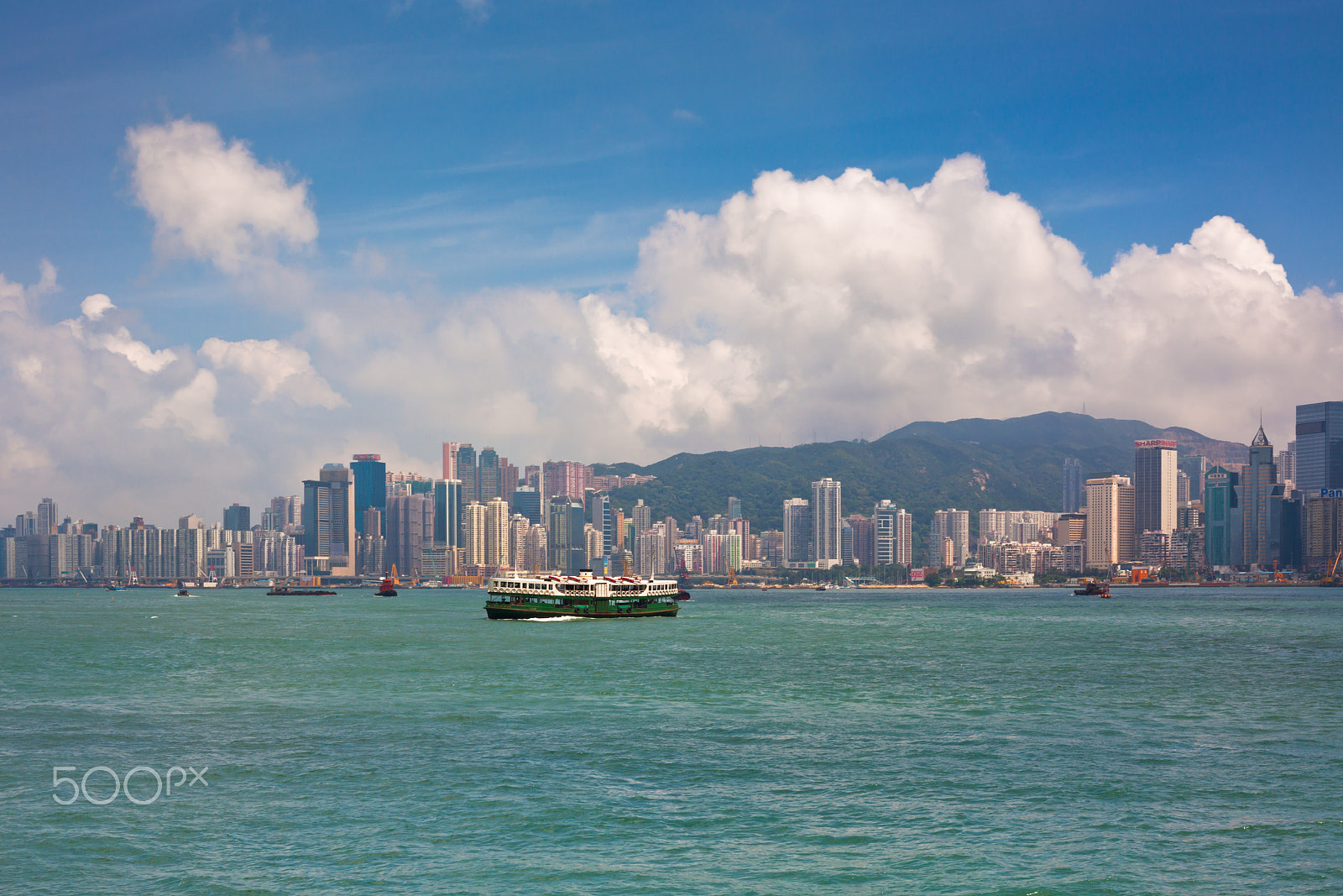 Canon EOS 5D Mark II + Canon EF 50mm F1.4 USM sample photo. Famous ferry on victoria harbor in hong kong photography