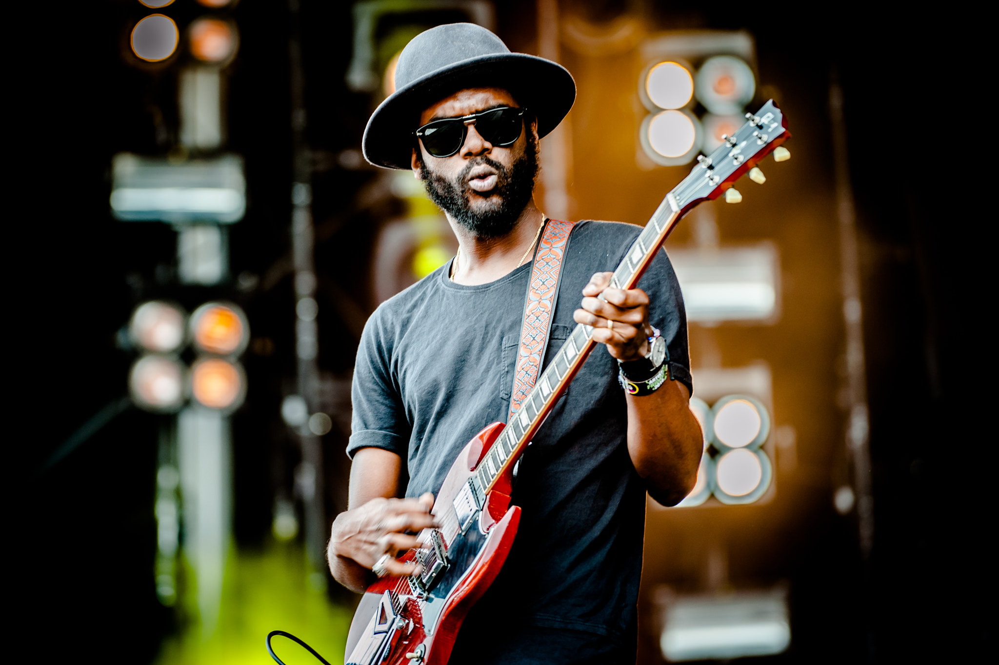 Nikon AF-S Nikkor 200-400mm F4G ED-IF VR sample photo. Gary clark jr pinkpop photography