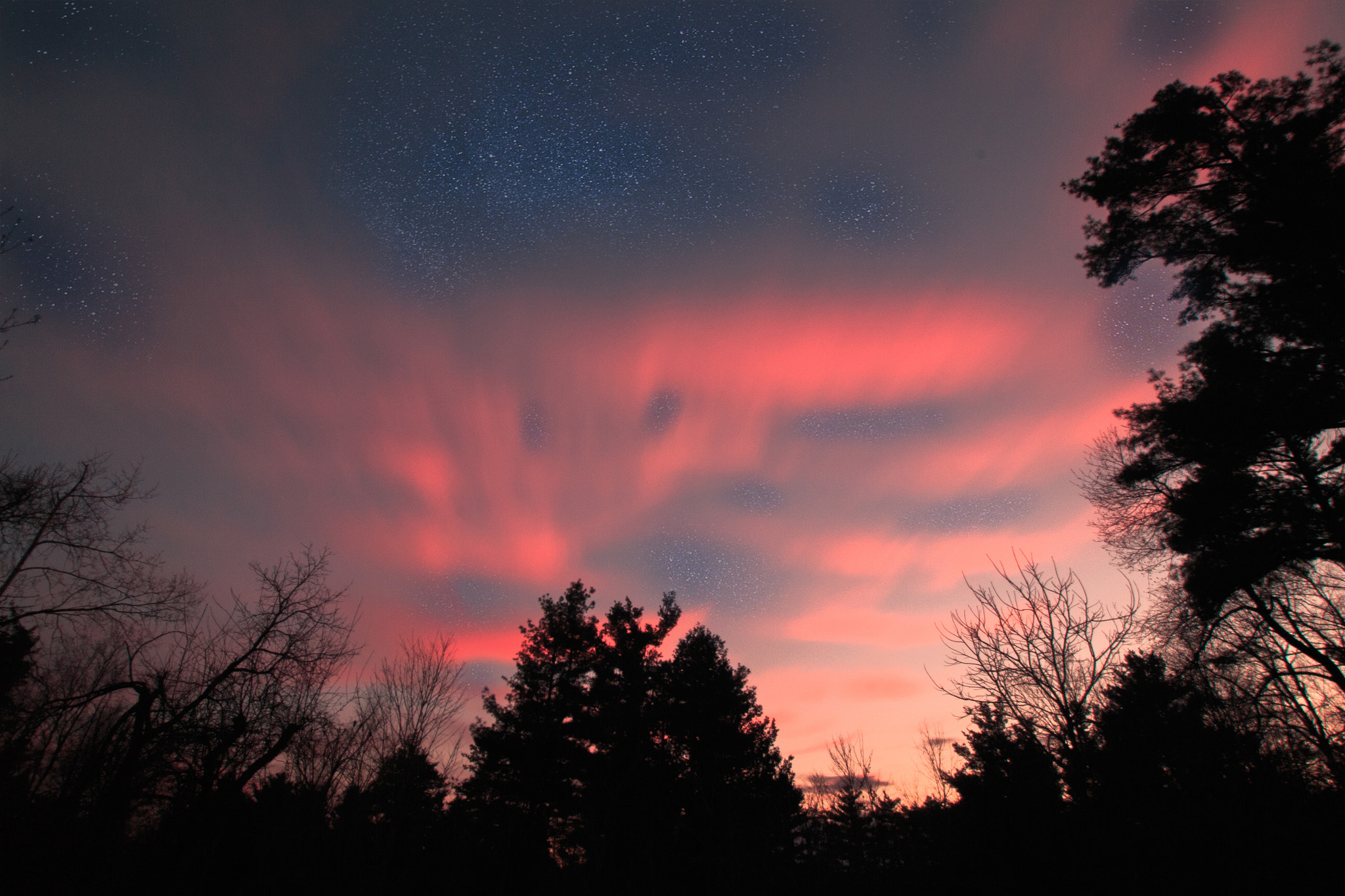 Canon EOS 100D (EOS Rebel SL1 / EOS Kiss X7) + Canon EF-S 10-18mm F4.5–5.6 IS STM sample photo. Starry sunset photography