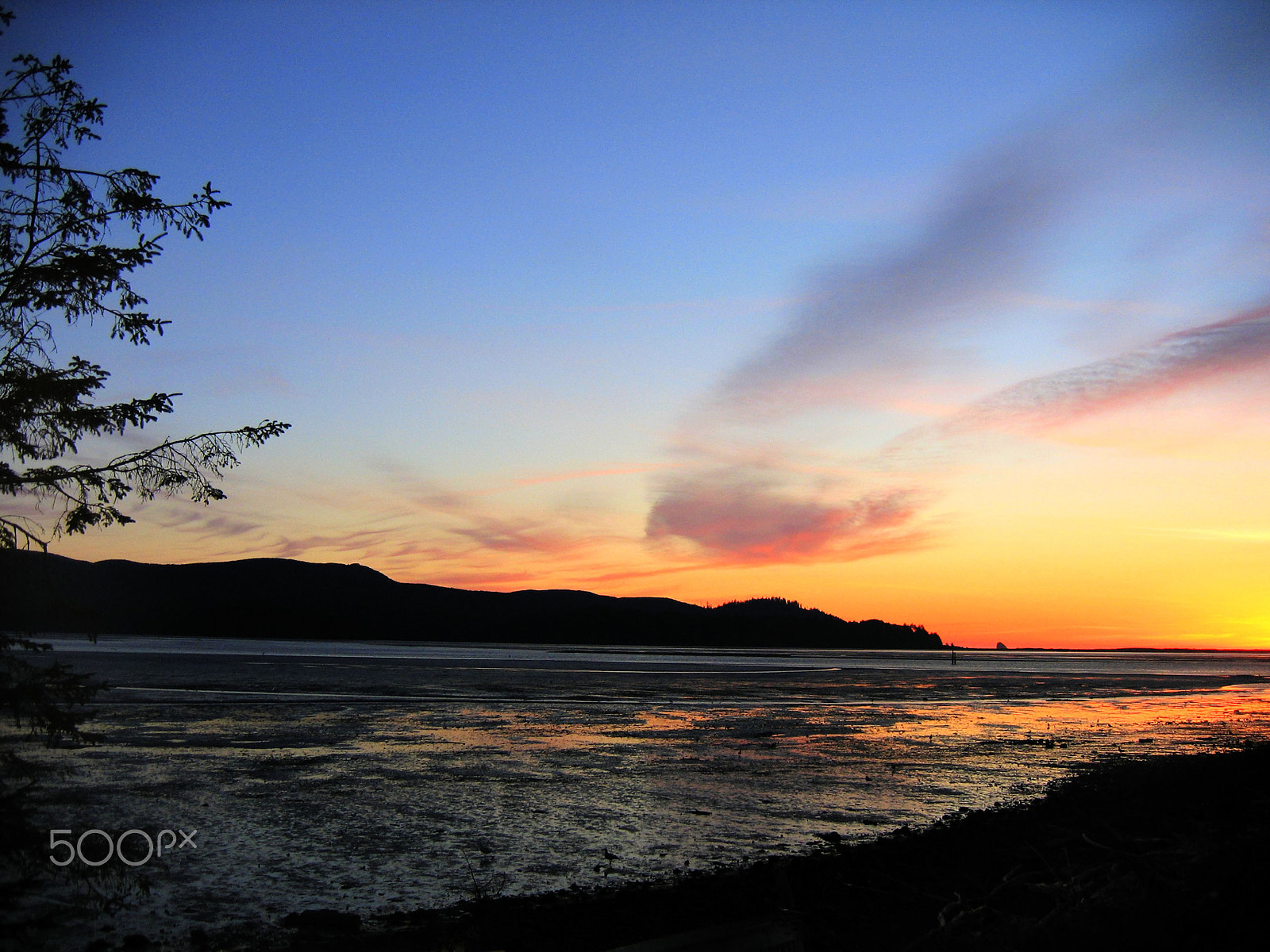 Canon POWERSHOT A95 sample photo. Oregon coast sunset photography