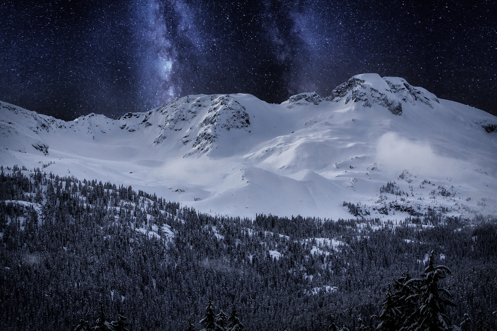 Canon EF 70-200mm F2.8L IS USM sample photo. Mountain stars photography