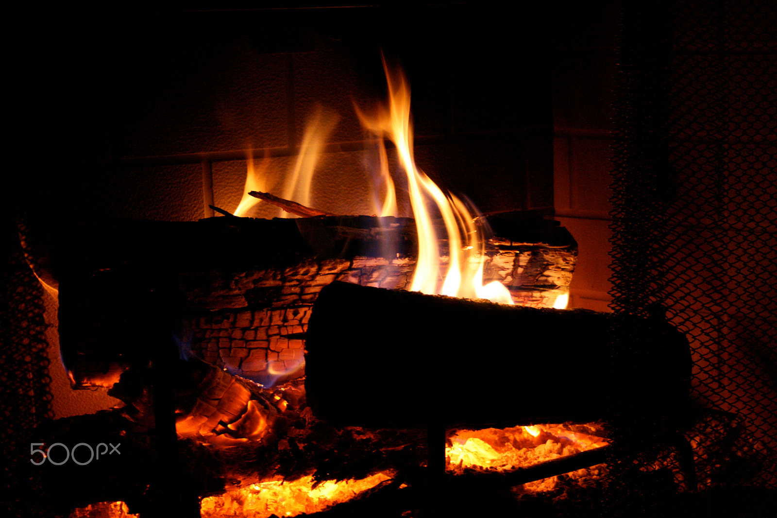 Canon EF-S 18-55mm F3.5-5.6 sample photo. Fire photography