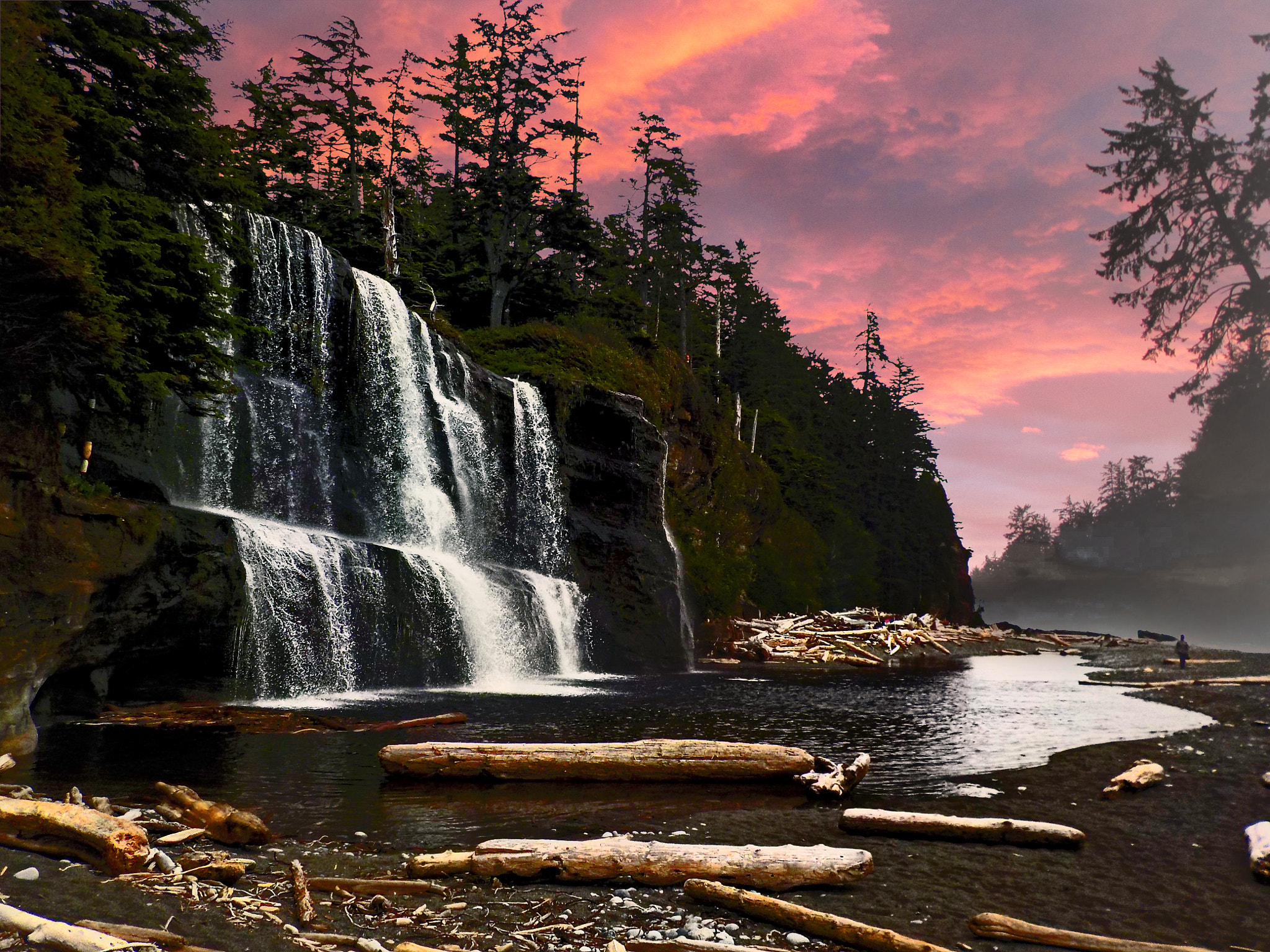 Nikon Coolpix S33 sample photo. Waterfall dreams photography