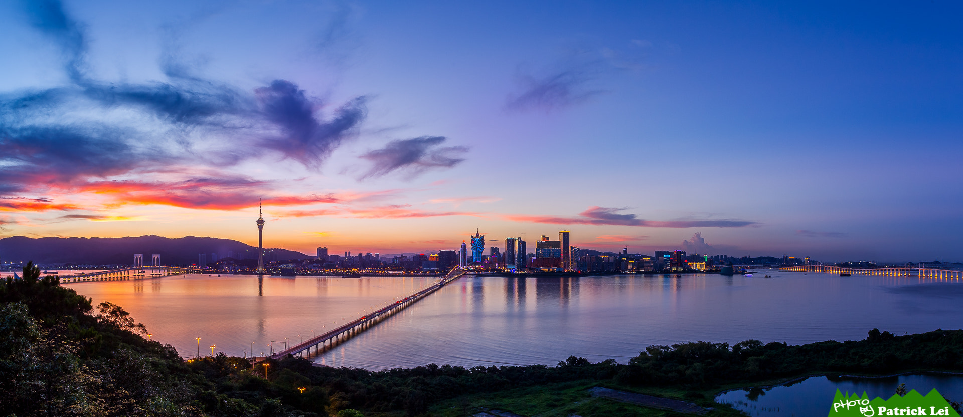 Canon EOS-1D Mark IV sample photo. Macau sunset pano 2 photography