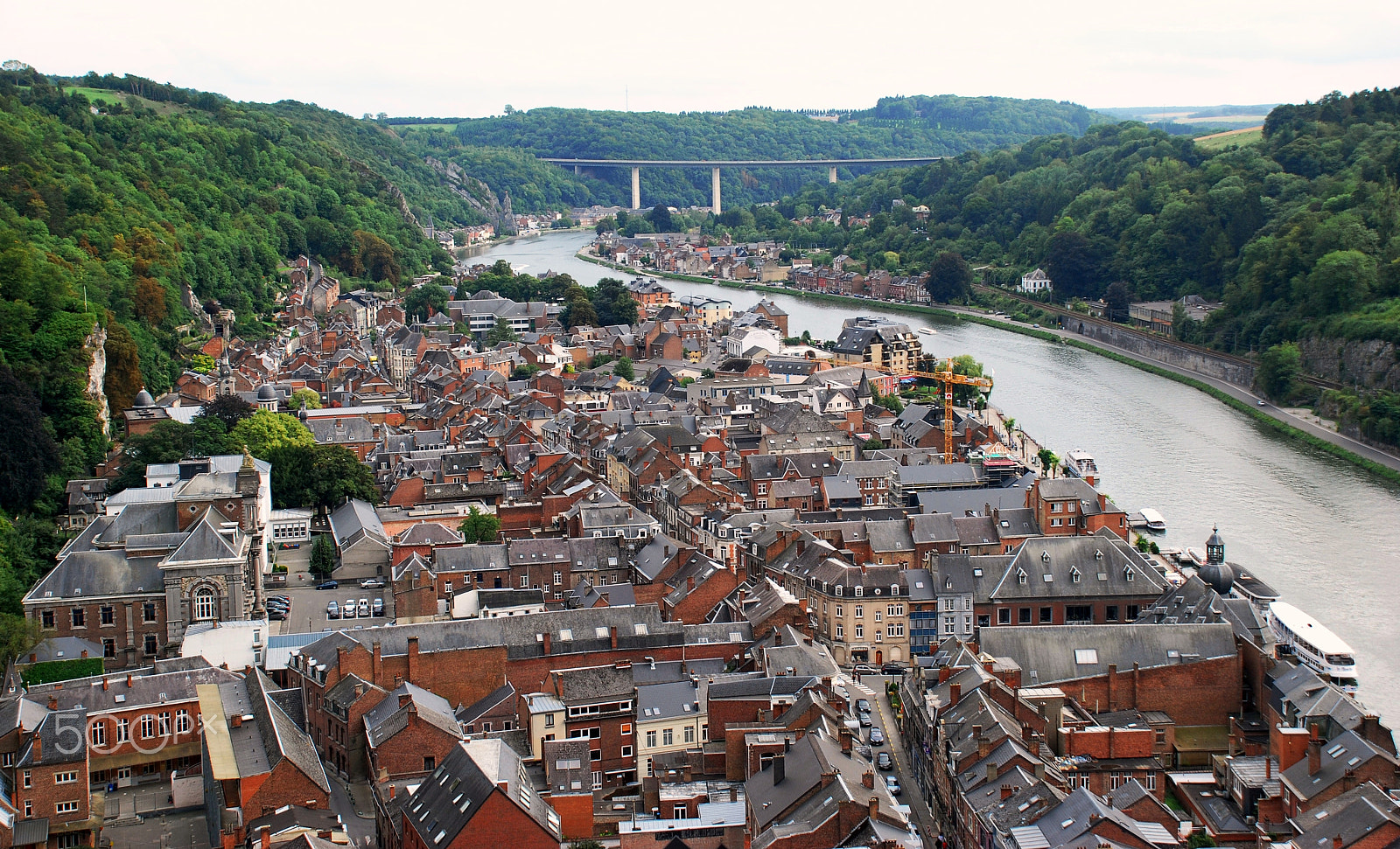 Nikon D40X sample photo. Dinant and the river meuse, belgium photography
