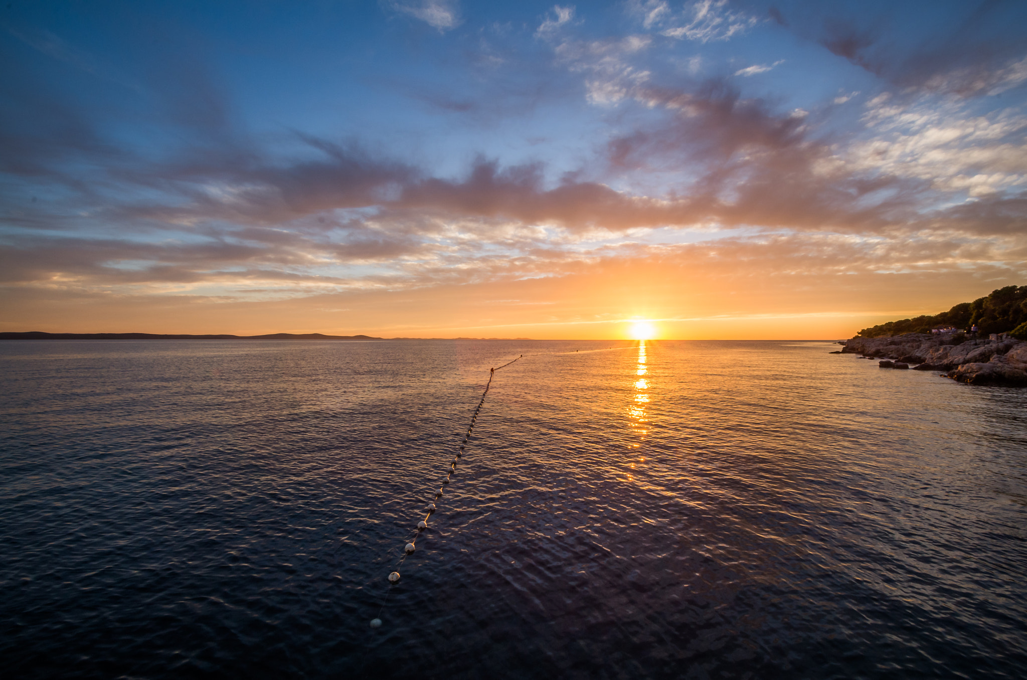 Pentax K-50 sample photo. Petrcane sunset 001 photography