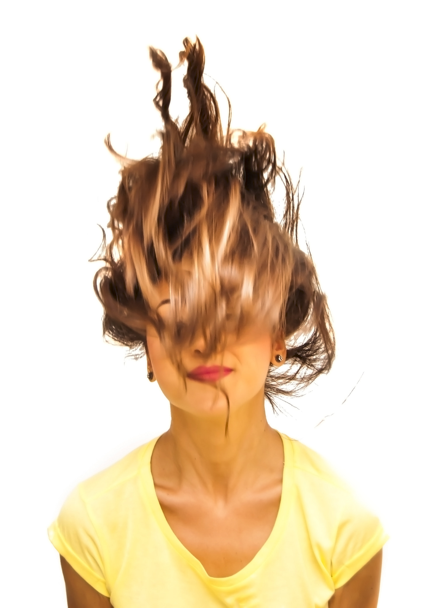 Nikon D200 sample photo. Portrait of beautiful young woman shaking her hair photography