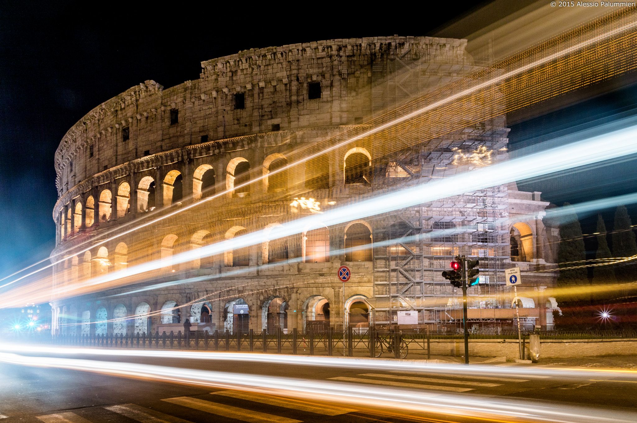 Sigma 17-70mm F2.8-4.5 DC Macro Asp. IF sample photo. Lights painting in rome photography
