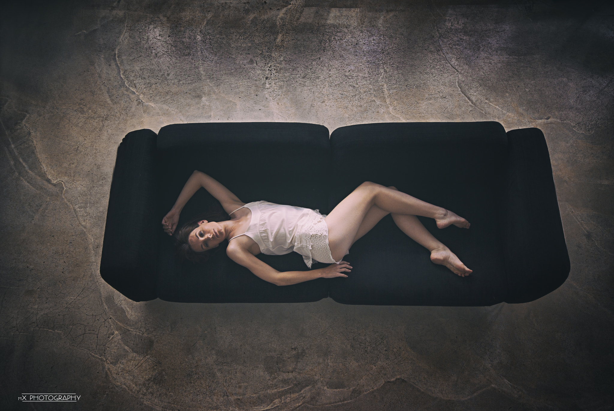 Sigma AF 10-20mm F4-5.6 EX DC sample photo. White dress on black couch photography