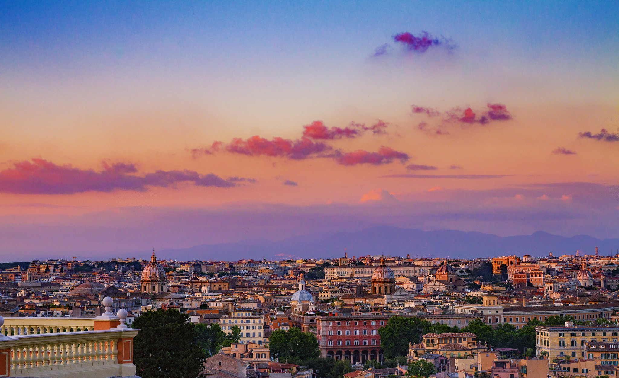 Canon EOS M sample photo. Dusk over rome photography