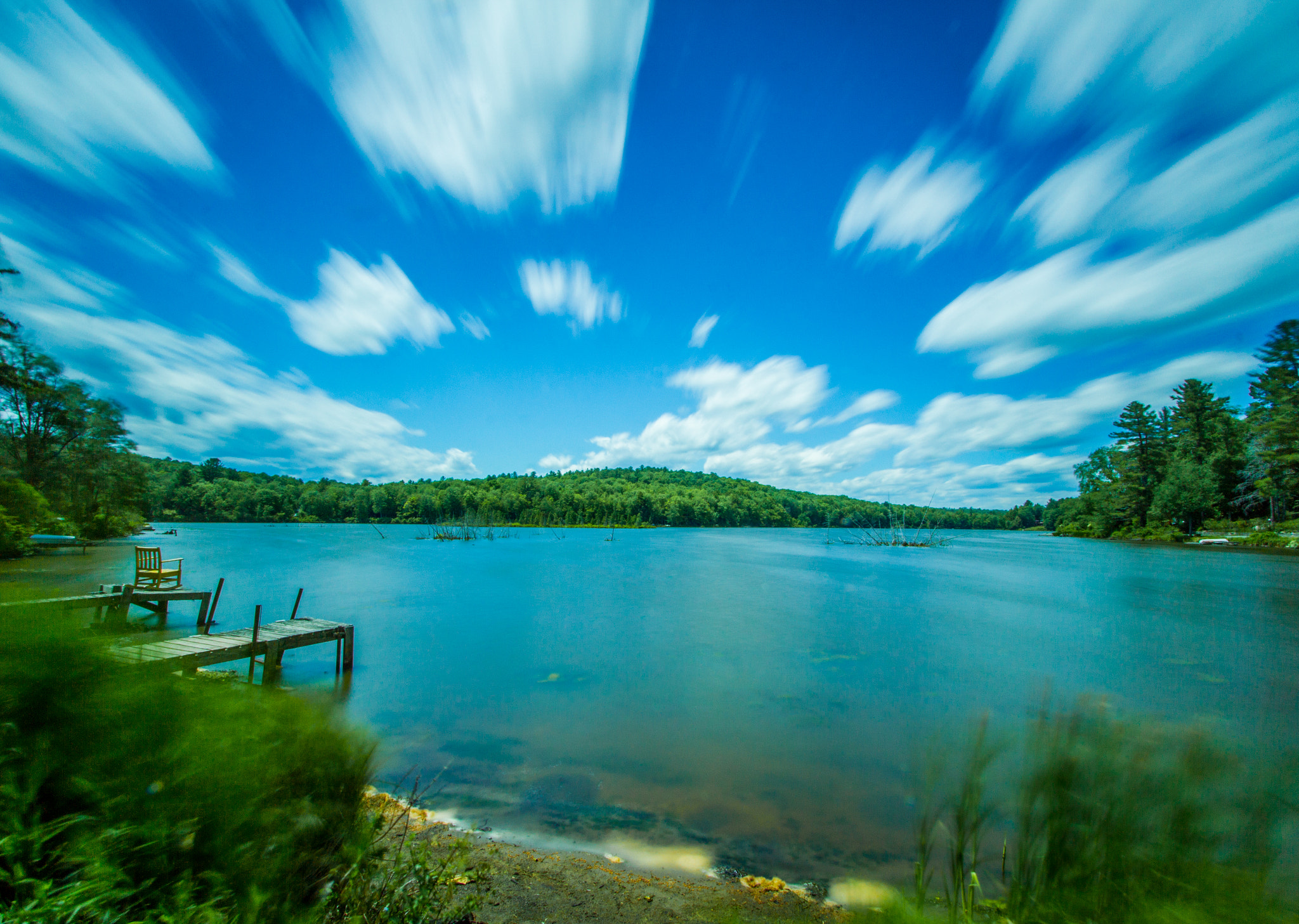 Canon EF-S 10-22mm F3.5-4.5 USM sample photo. Mountain lake under a moving sky photography